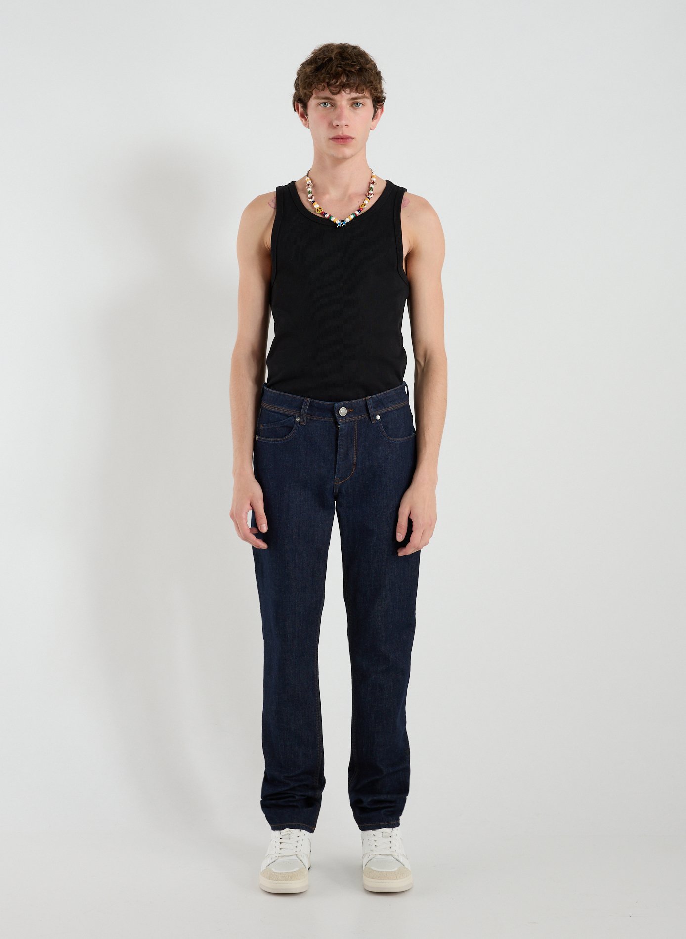 Cotton-blend slim-fit jeans RE HASH Blue