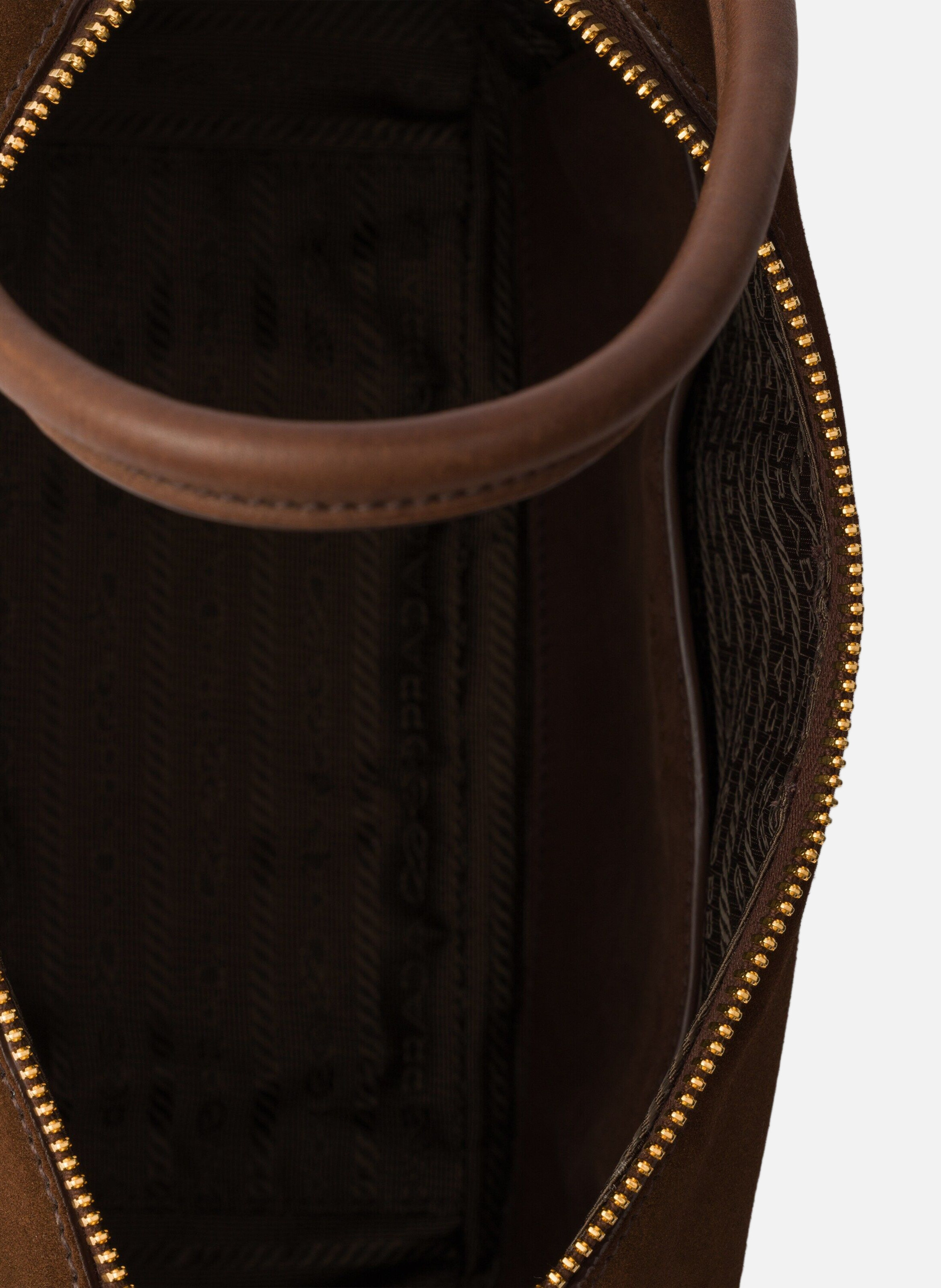 Sac prada darling en daim PRADA Marron