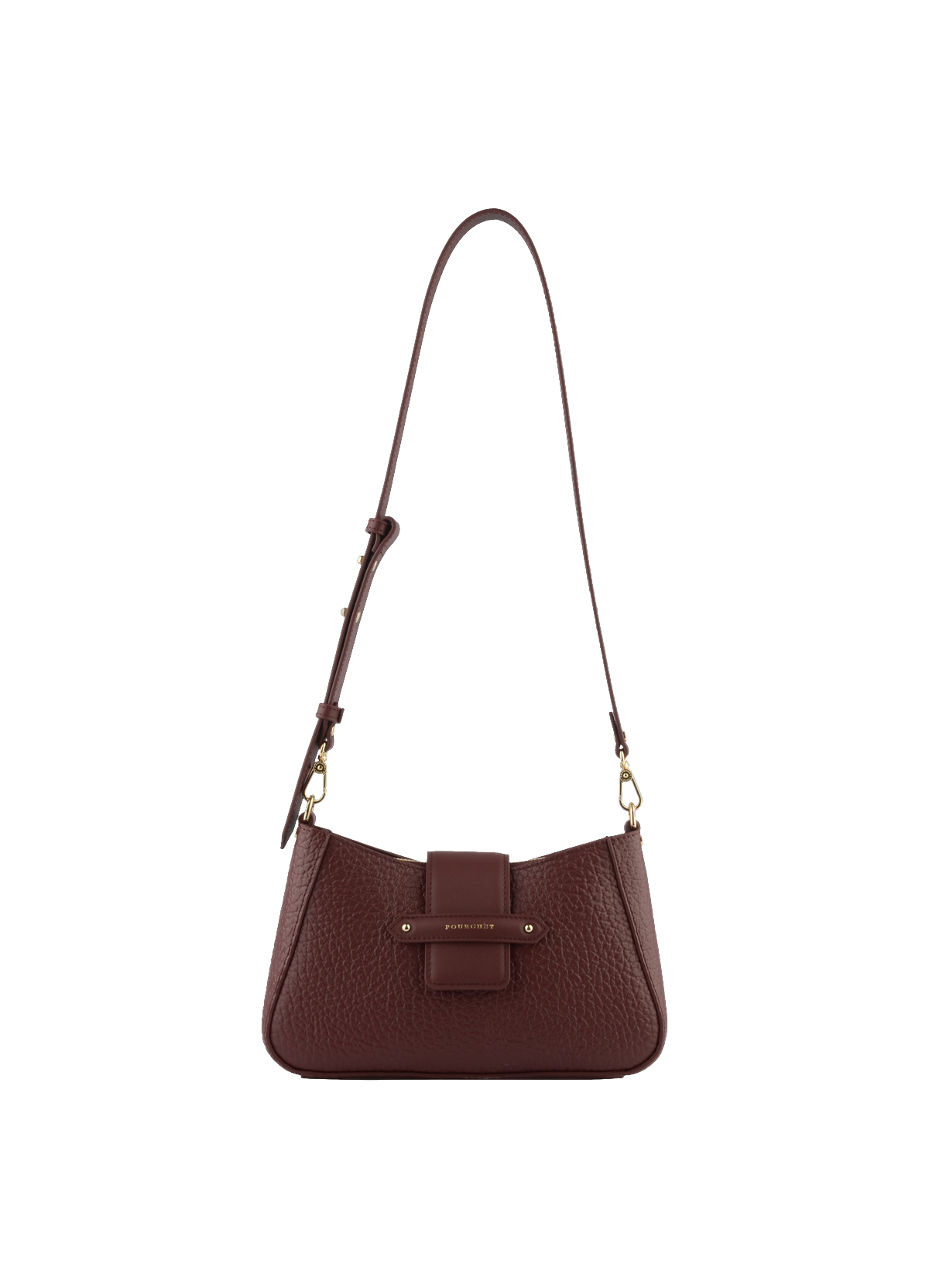 Fleuves | Sac à main en cuir de vachette POURCHET Rouge