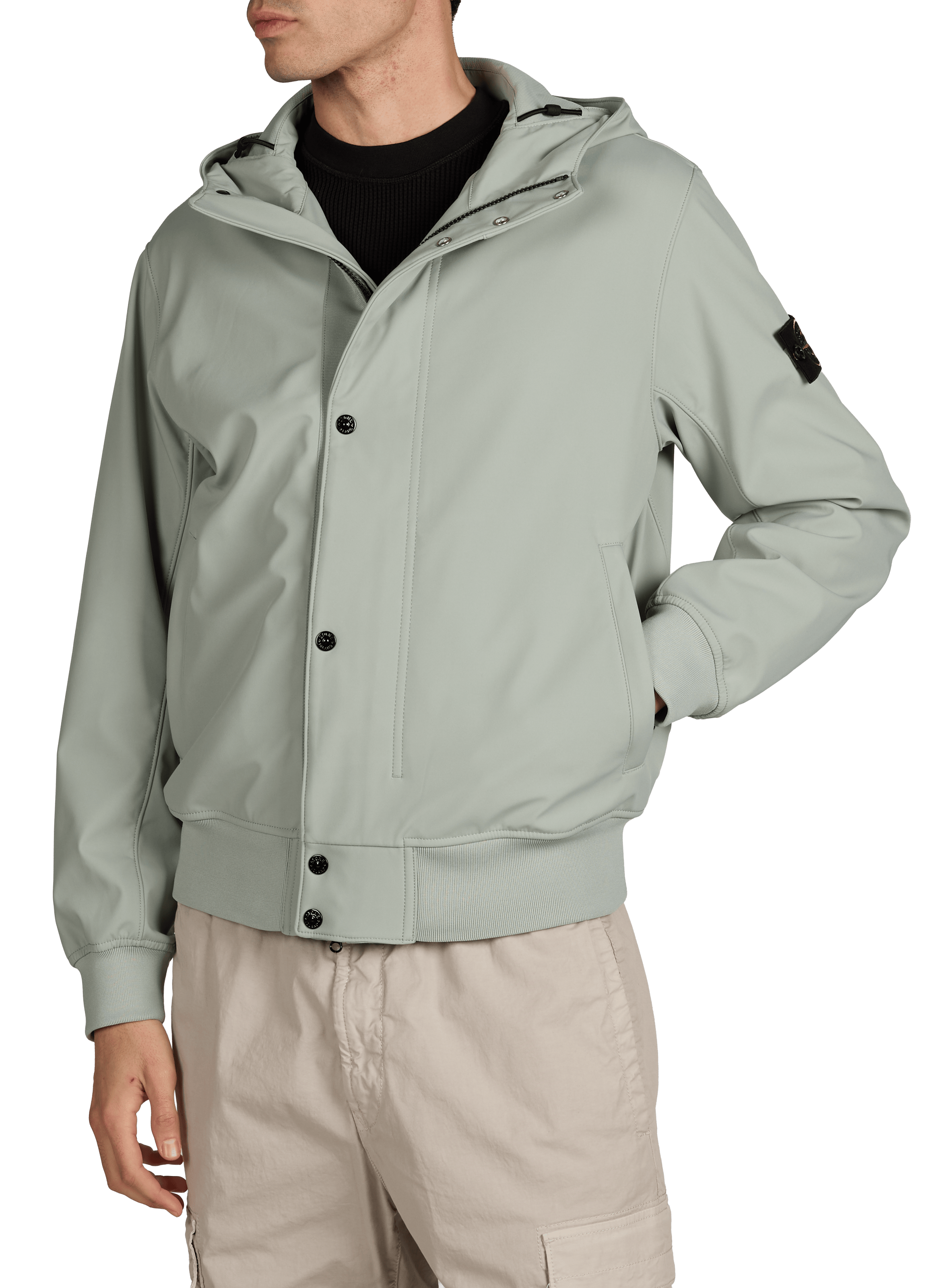 Blouson Light Soft Shell-R STONE ISLAND Vert