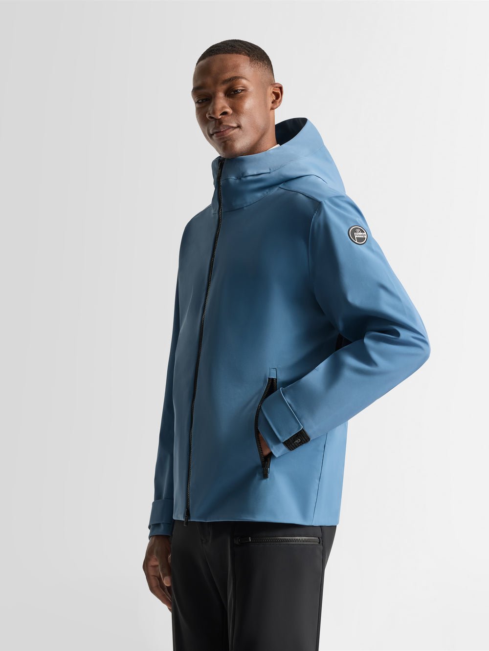 Veste ilanox col capuche coupe regular FUSALP Bleu