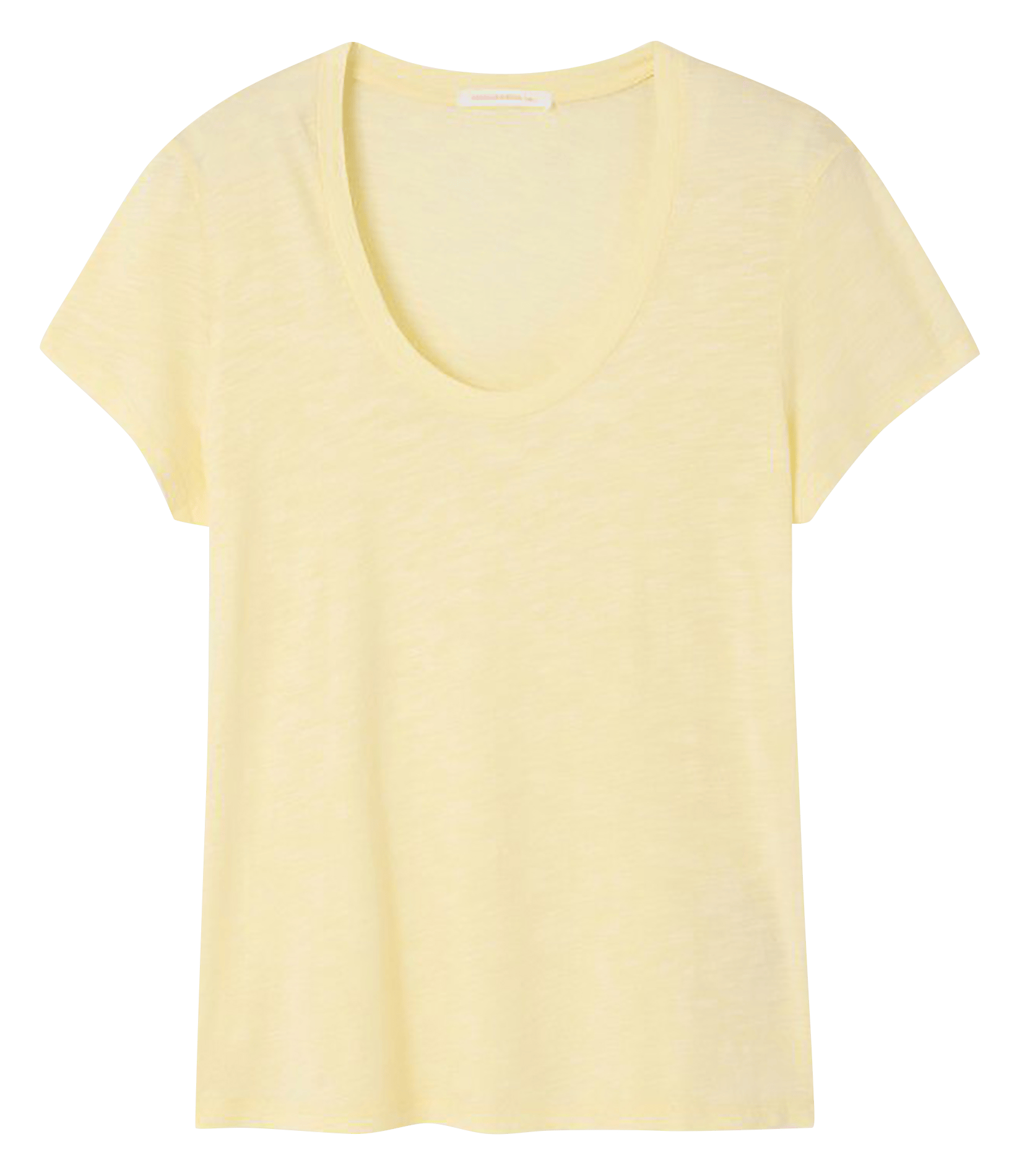 Tee-shirt col rond en coton mélangé jacksonville AMERICAN VINTAGE Jaune