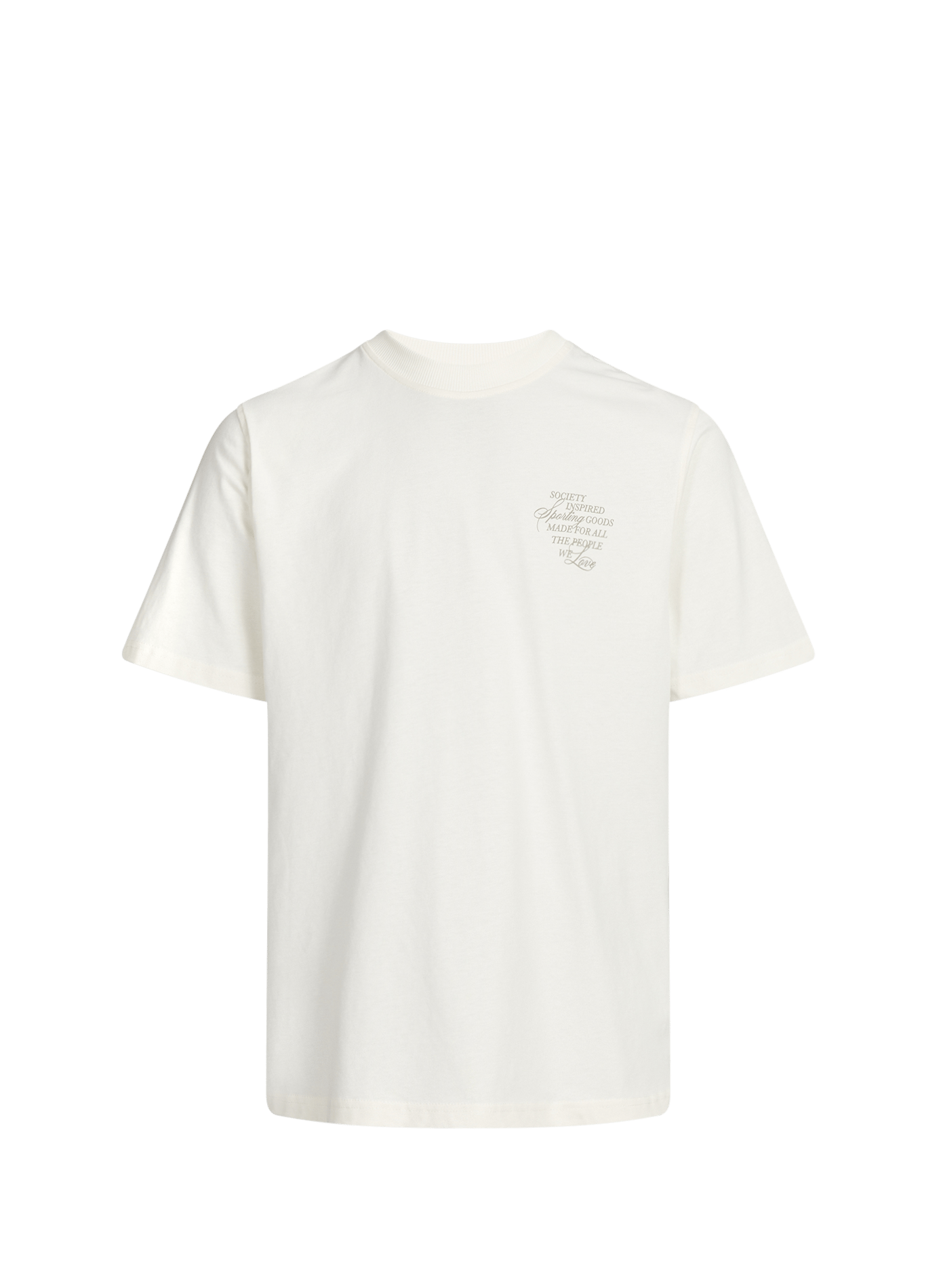 Printed Ben Faience T-shirt in organic cotton LES DEUX Beige