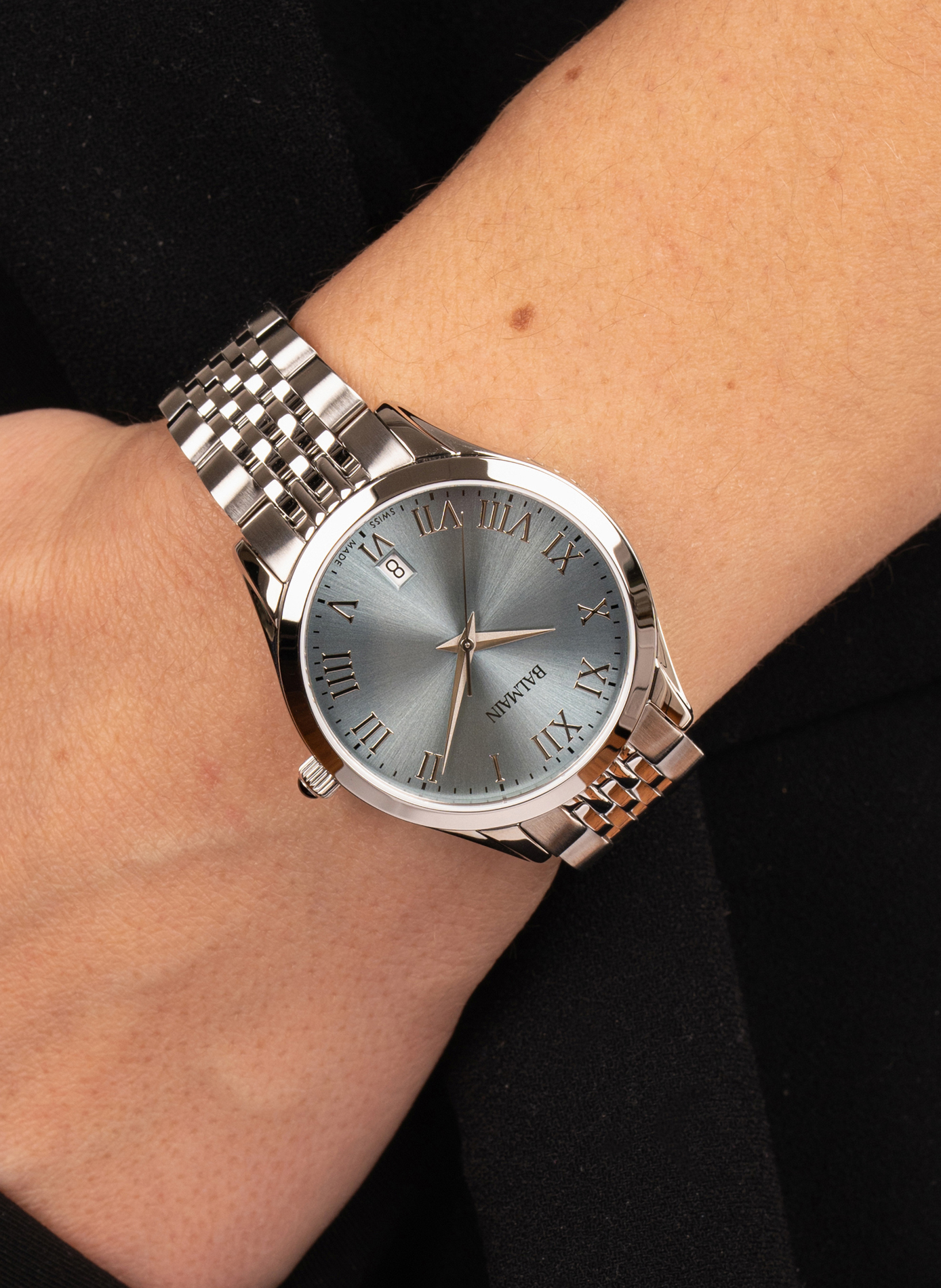 Montre analogique Quartz Classic R en acier inoxydable BALMAIN WATCHES Argent