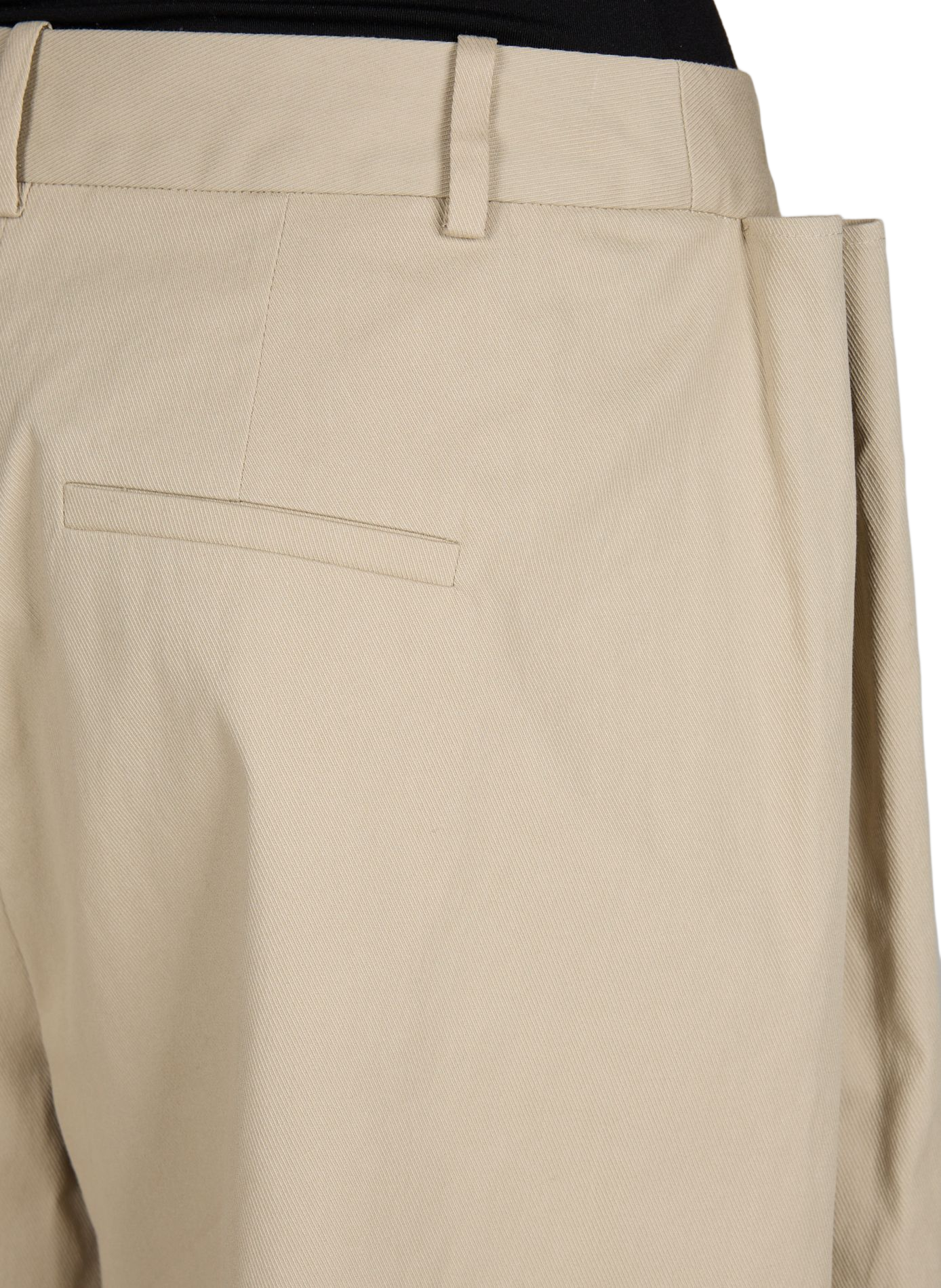 Bermuda large plissé en coton TIBI Beige