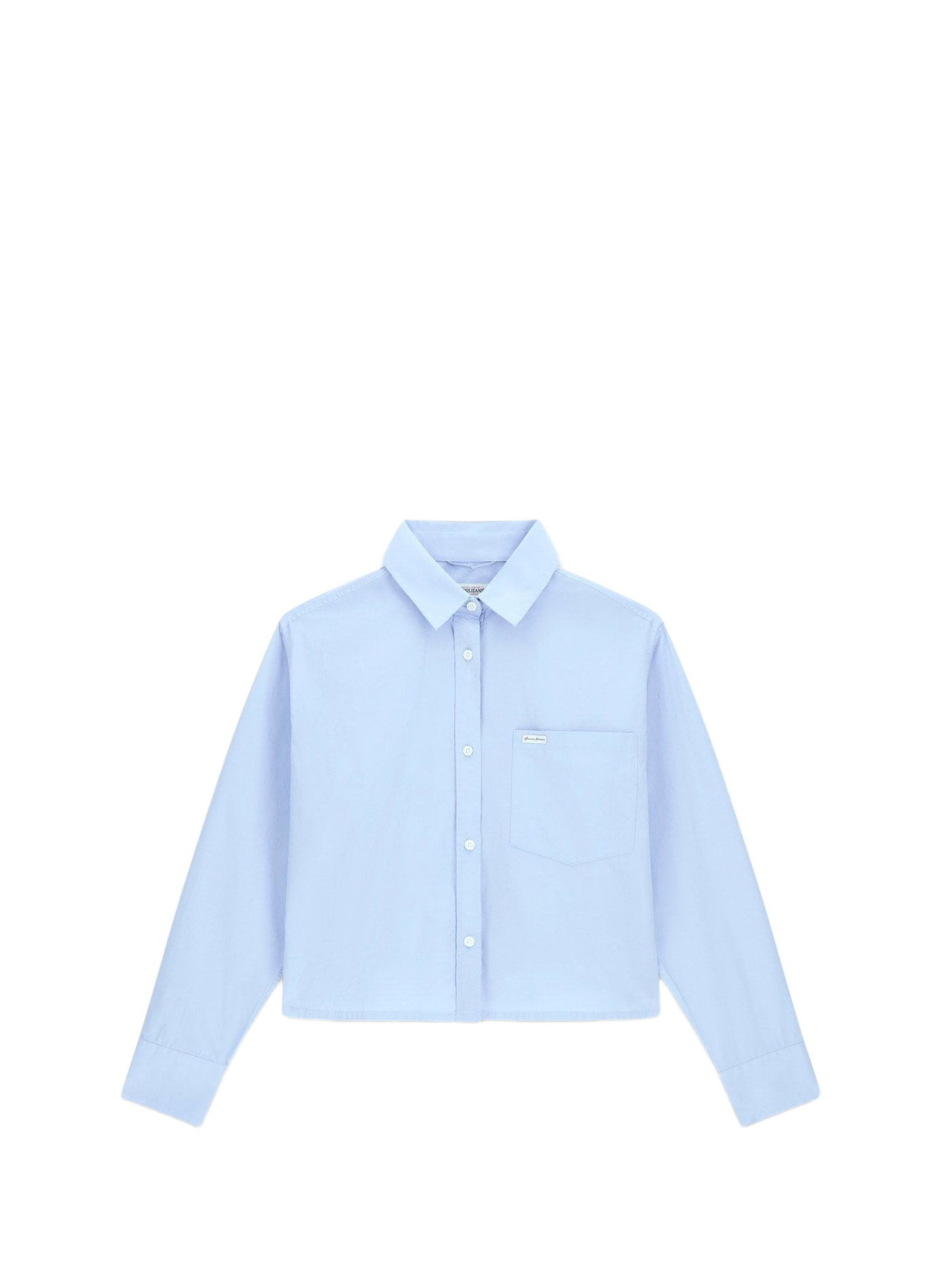 Short-sleeved cotton shirt GUESS Blue