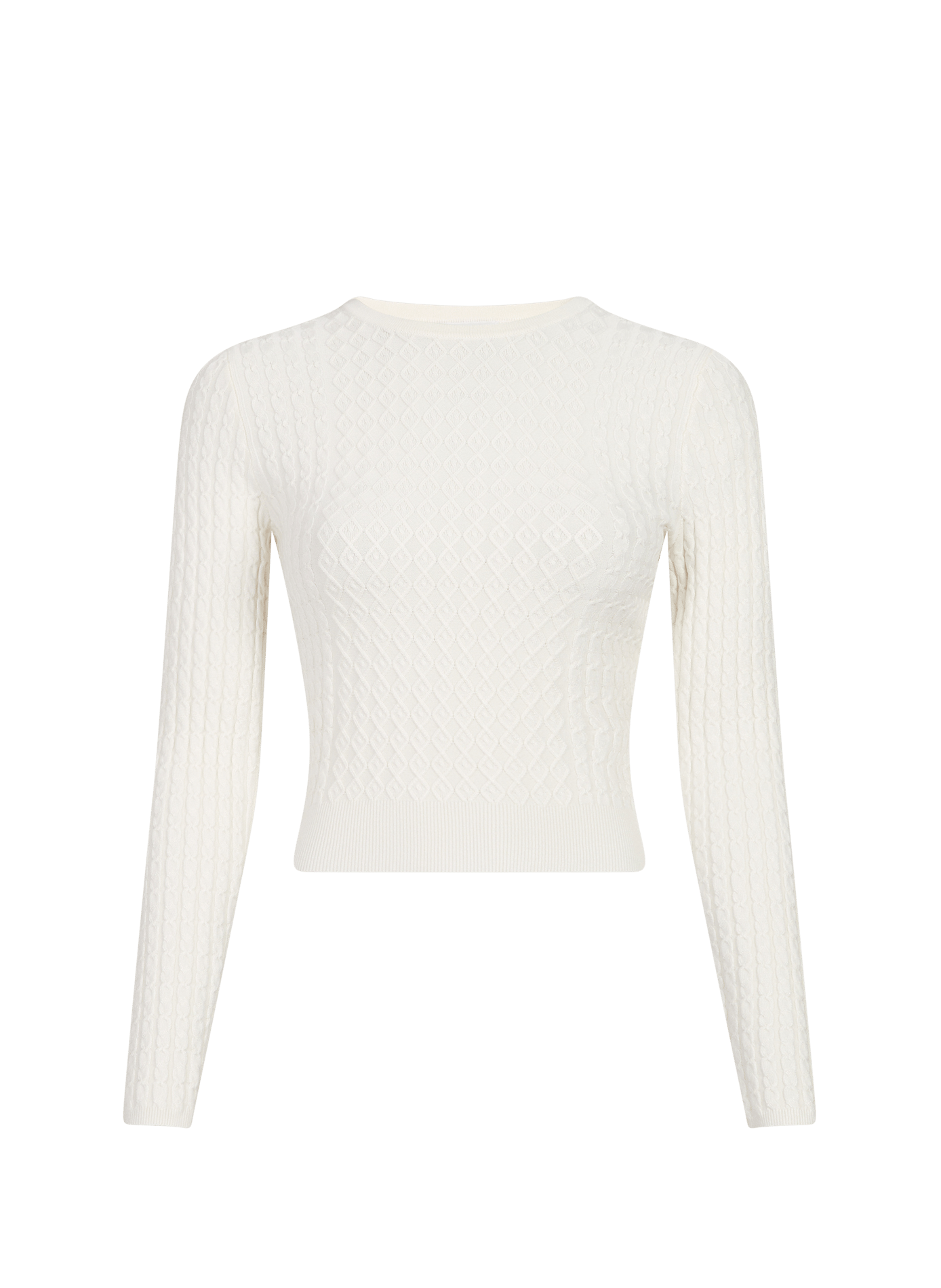 Pull Hana à mailles torsadées GUESS Beige