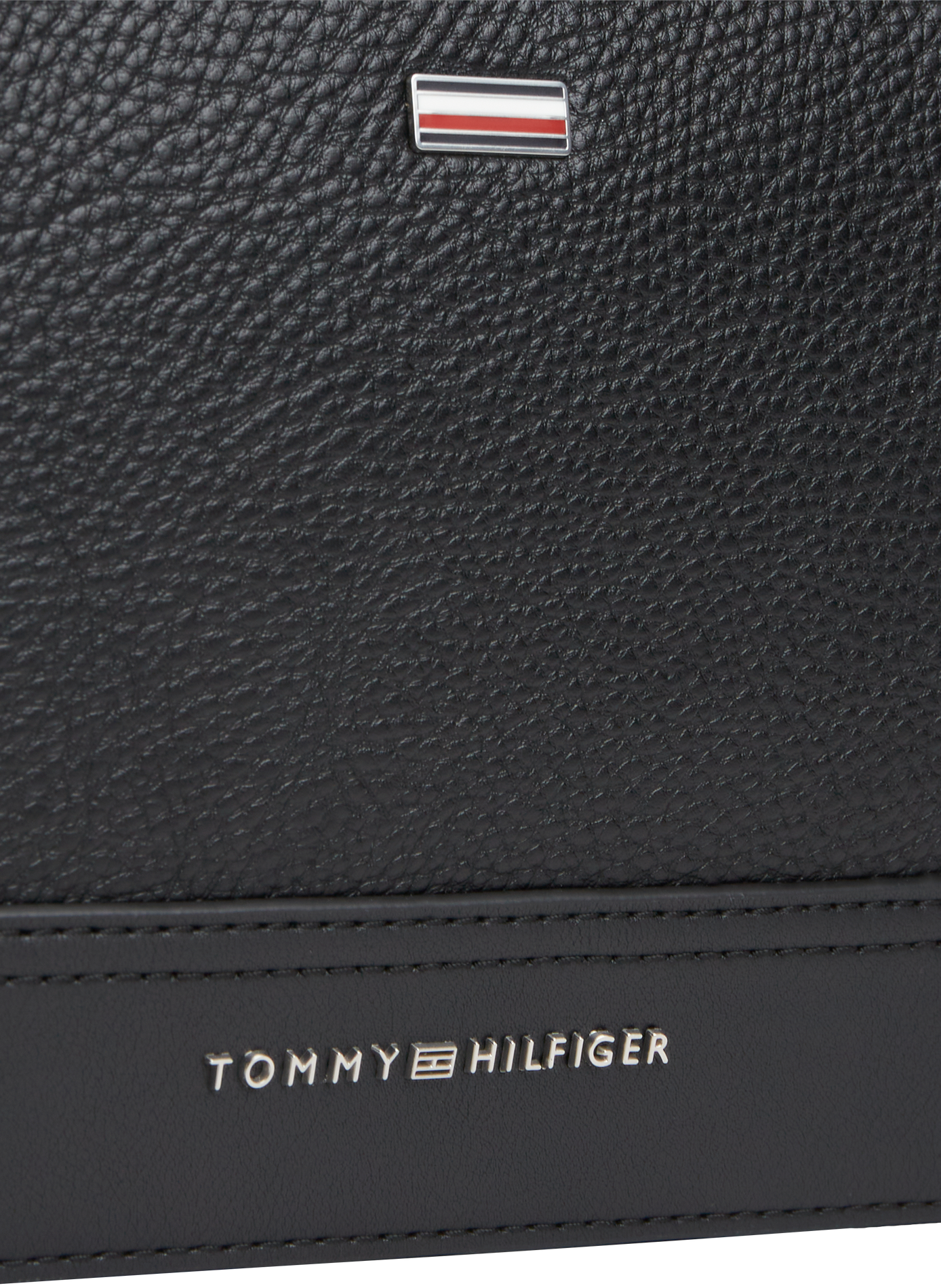 Sac texturé à bandoulière réglable TOMMY HILFIGER Noir