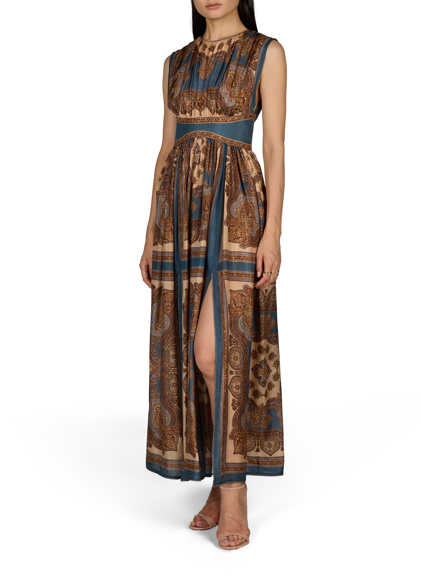 Printed maxi dress ZIMMERMANN Brown