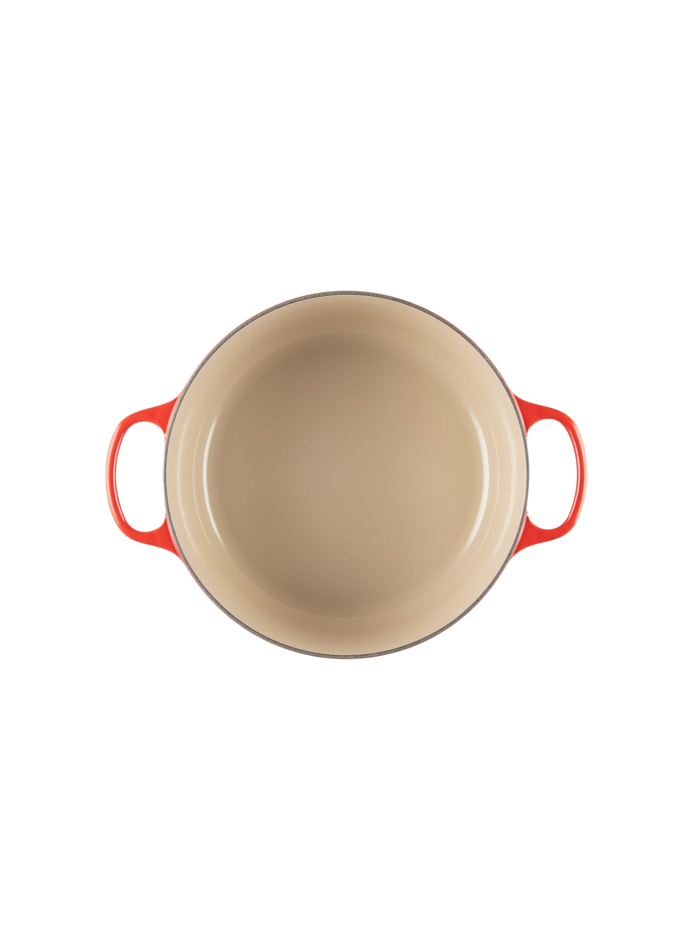 Runde emaillierte Gusseisen-Cocotte LE CREUSET Rot
