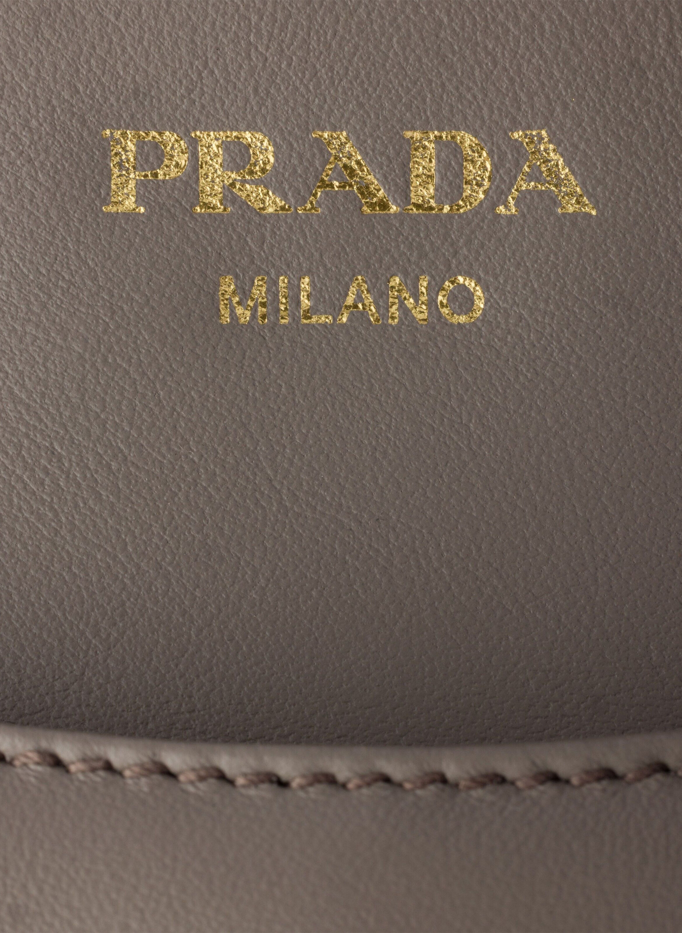 Mini sac à main prada carry en cuir PRADA Gris