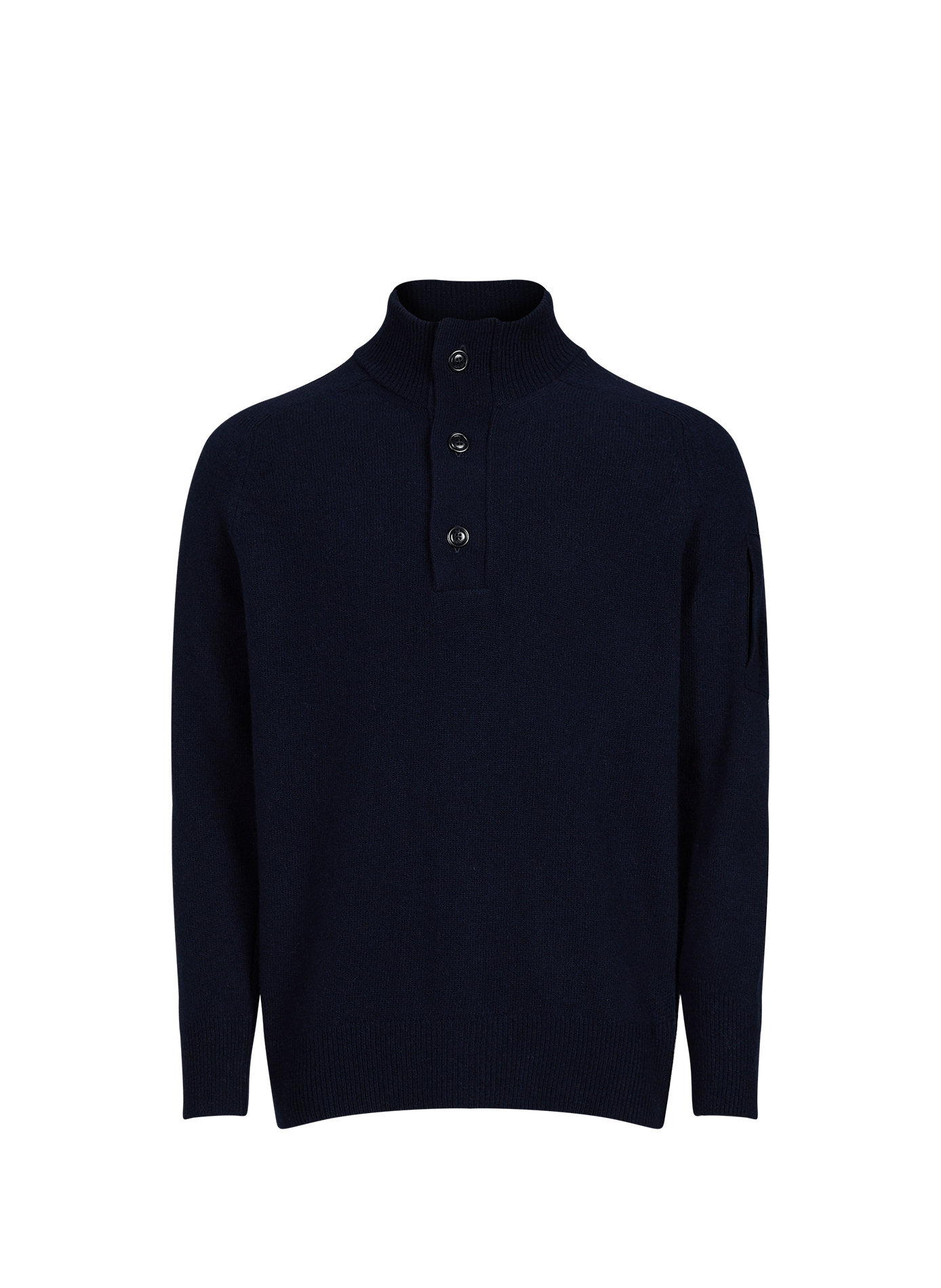 Sweatshirt droit en laine mélangé CP COMPANY Bleu
