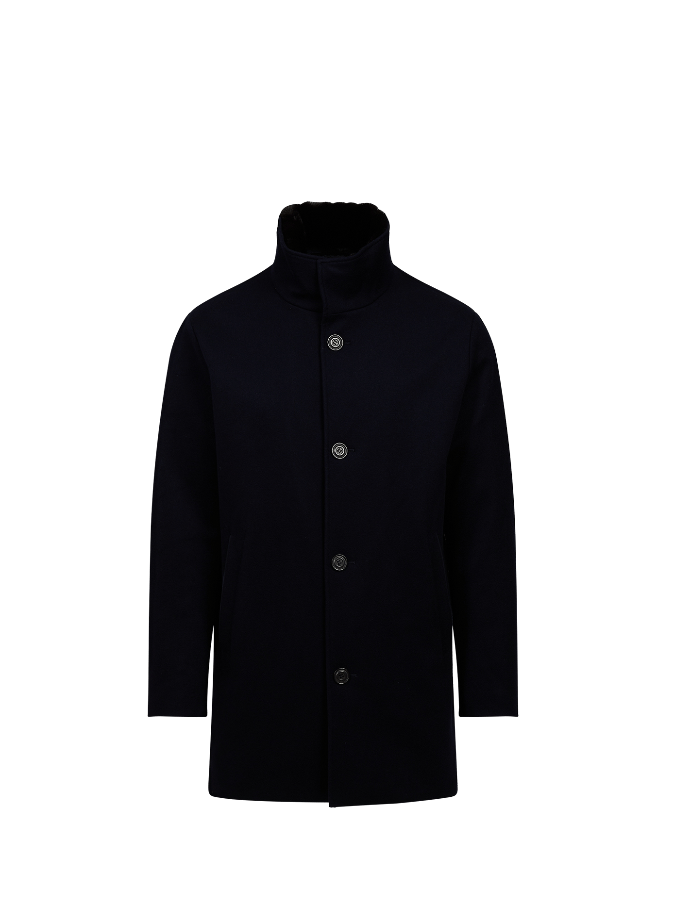 Parka mi-longue en cachemire PAUL & SHARK Bleu