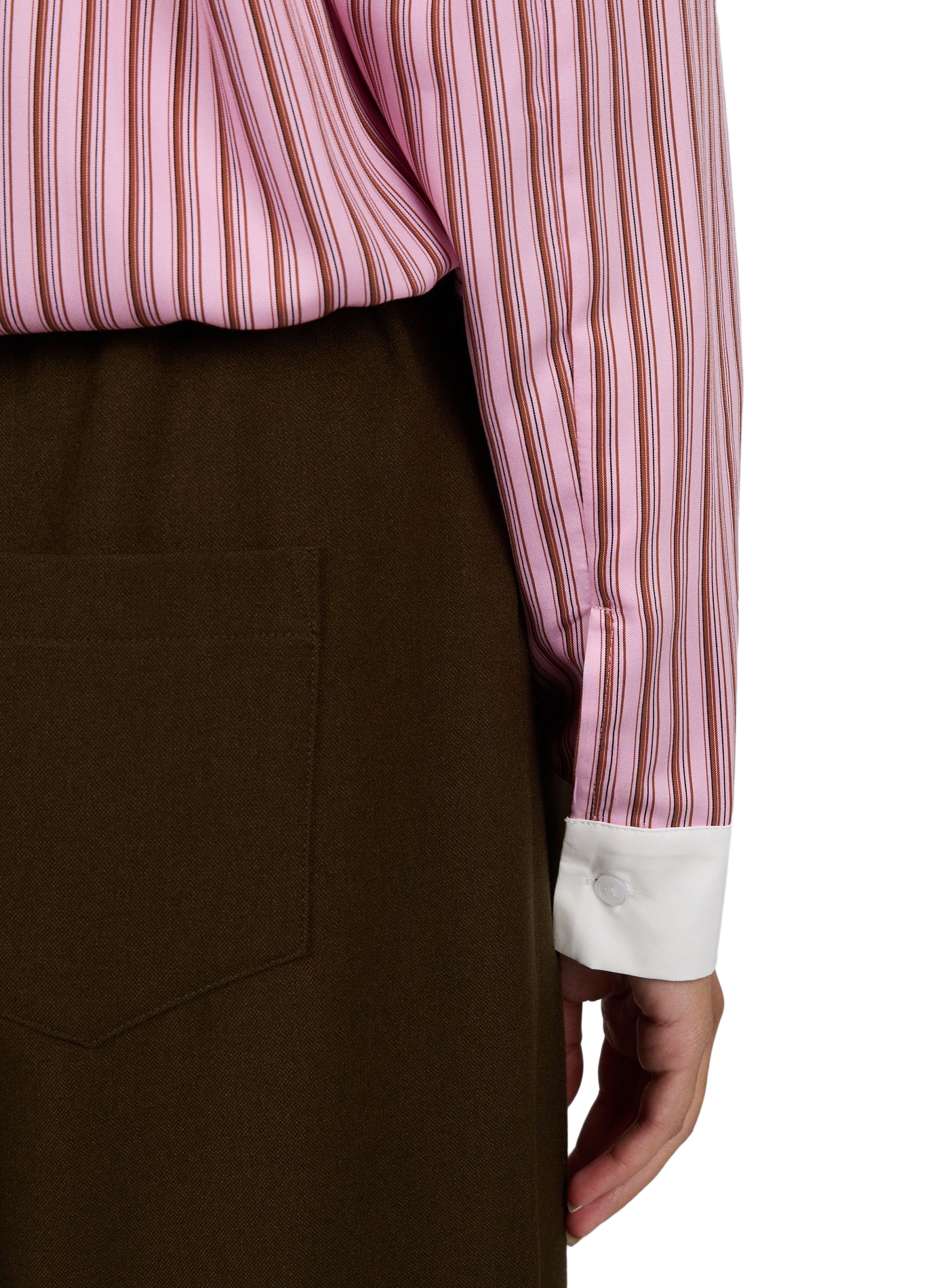 Klassisches Hemd mit Streifenmuster SUNCOO Rosa