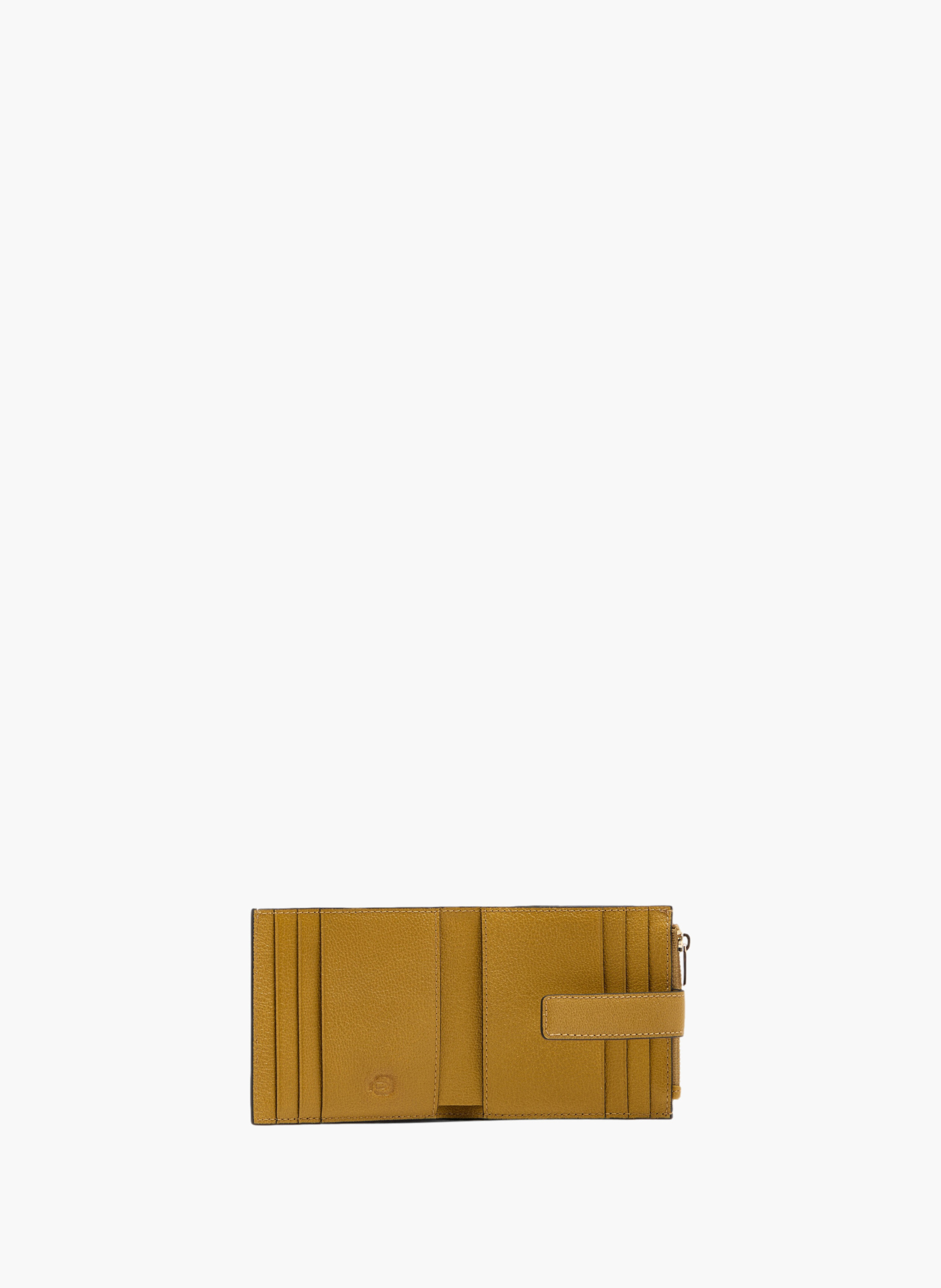 Porte-cartes de crédit femme avec porte-monnaie PIQUADRO Jaune