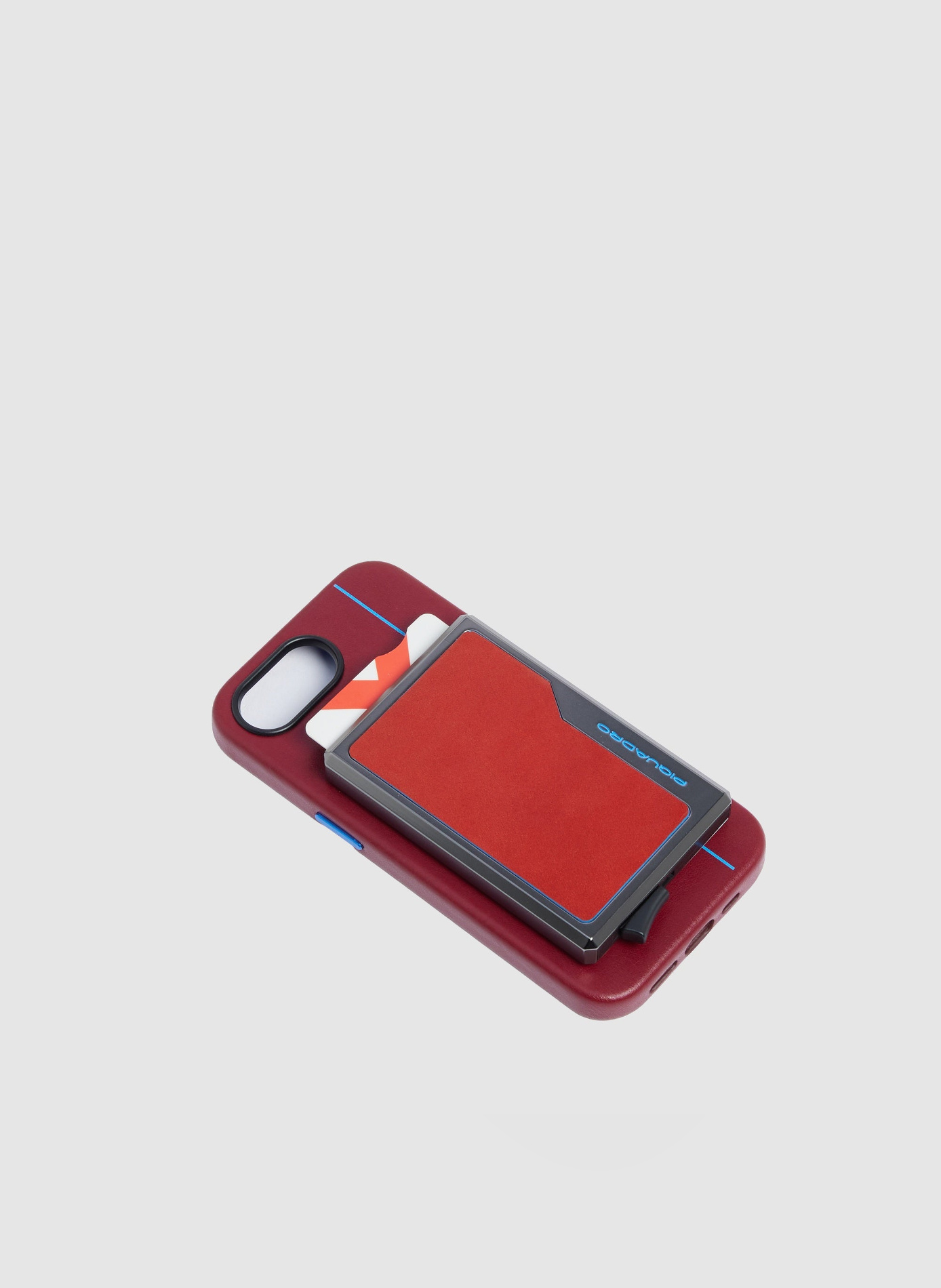Porte-cartes automatique magsafe PIQUADRO Marron