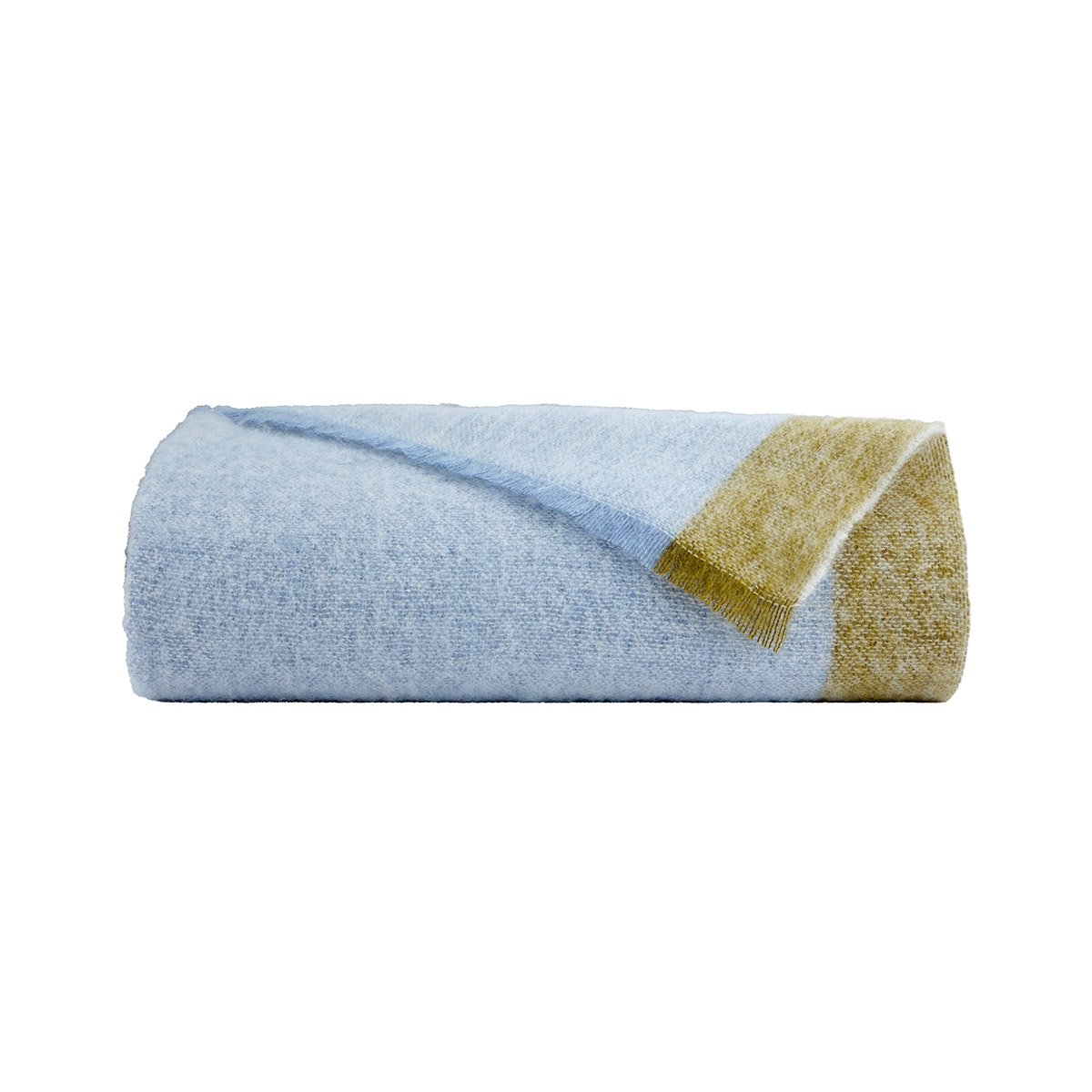 Courte pointe en mohair, lande YVES DELORME Gris