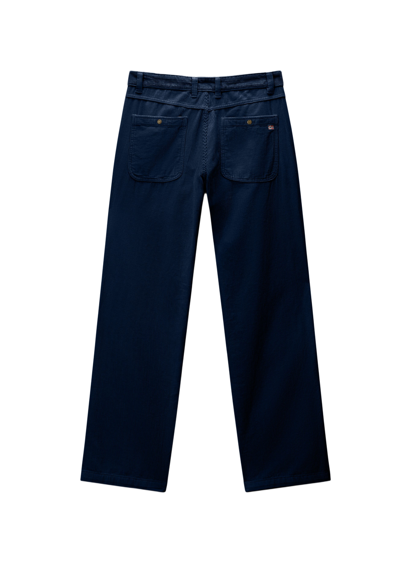 Pantalon droit en velours côtelé NAPAPIJRI Bleu