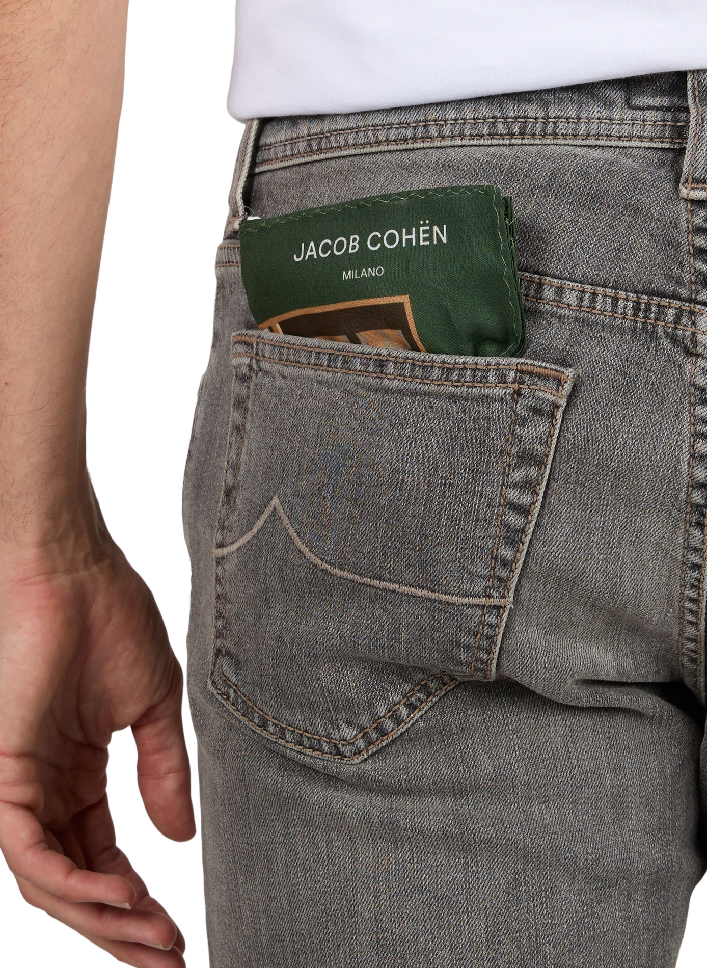 Jean Bard slim en coton mélangé JACOB COHEN Gris