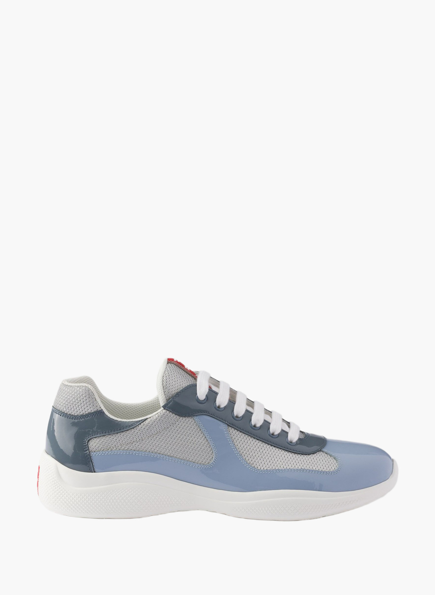 Sneakers prada america’s cup en cuir verni et tiss PRADA Bleu