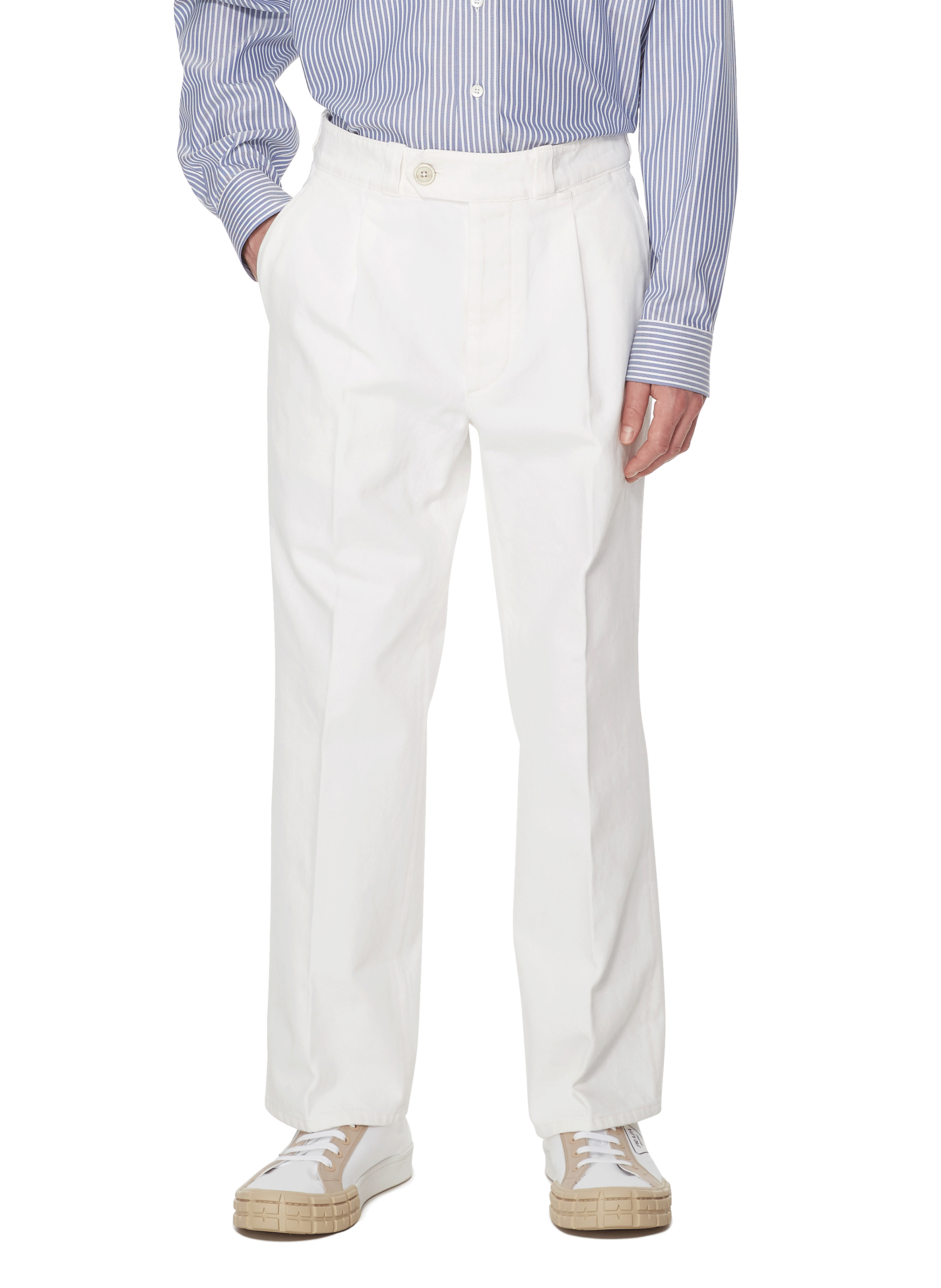 PRADA Denim Trousers  White