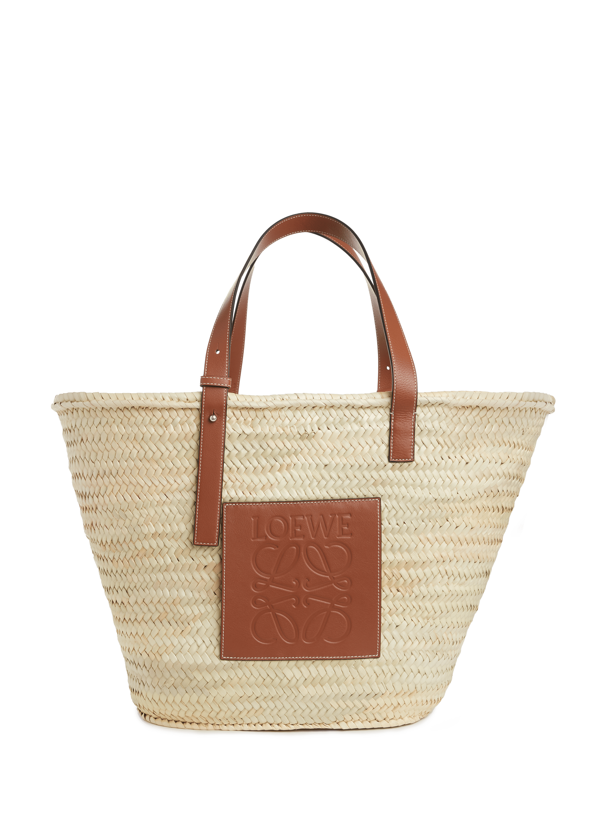 Large straw basket bag LOEWE Multicolour