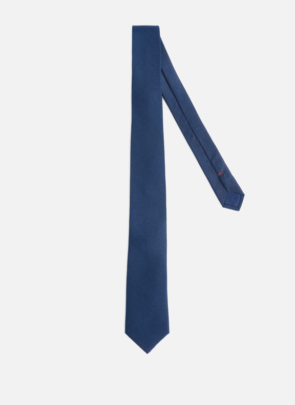 ATELIER F&B Plain silk tie Blue