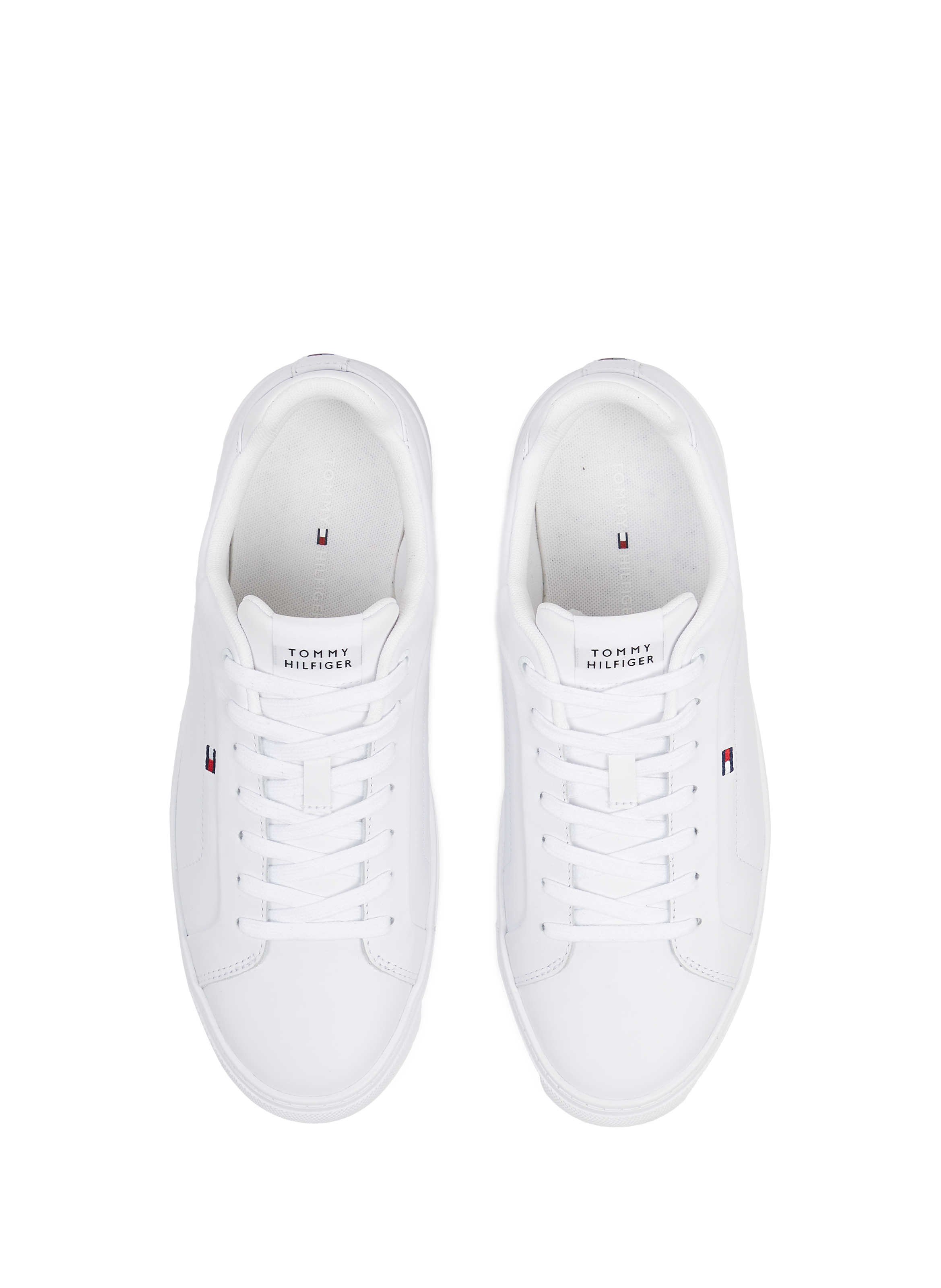 Essential leather sneakers TOMMY HILFIGER White