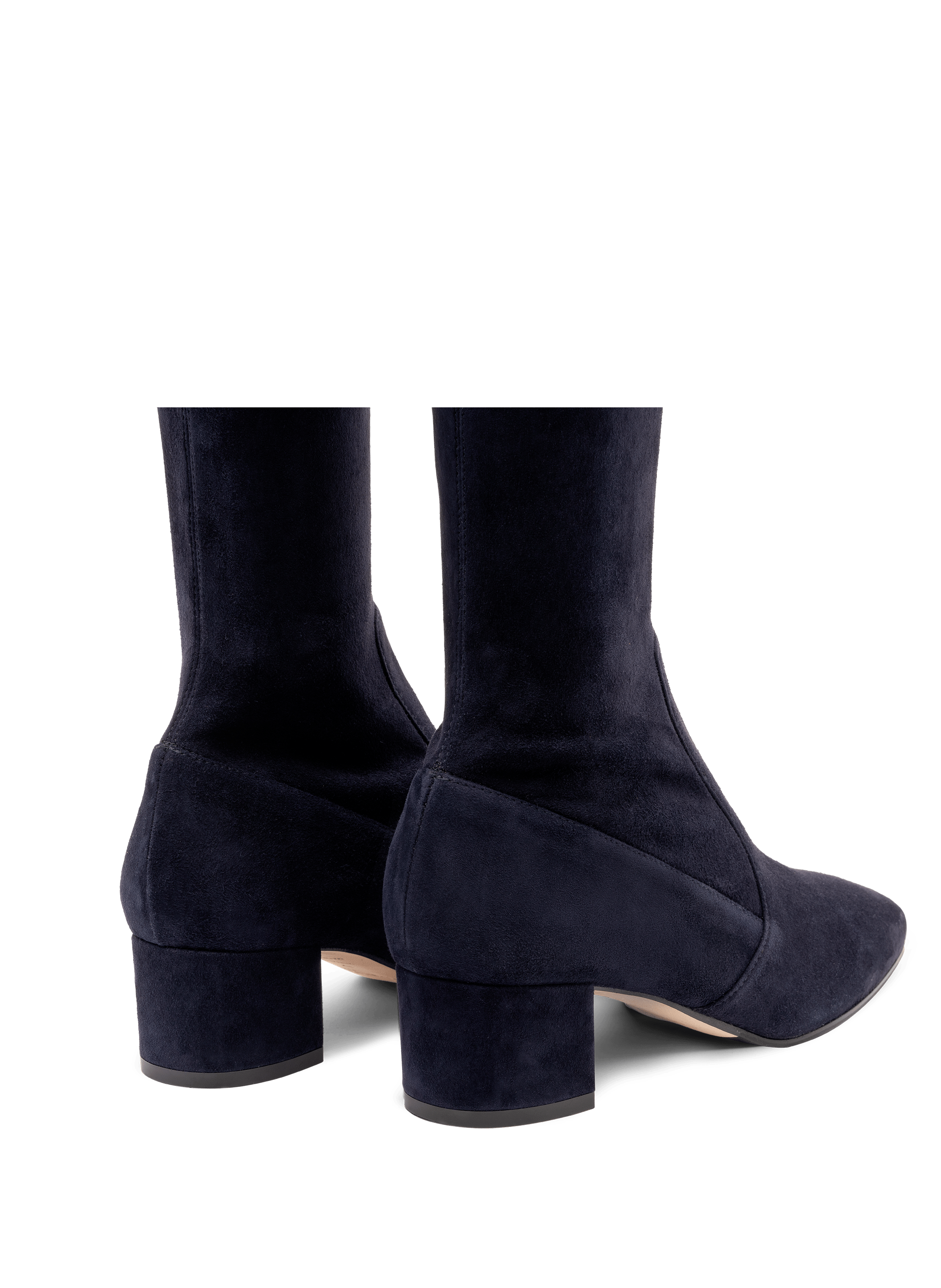 Bottes victoria en velours stretch PARALLELE Bleu