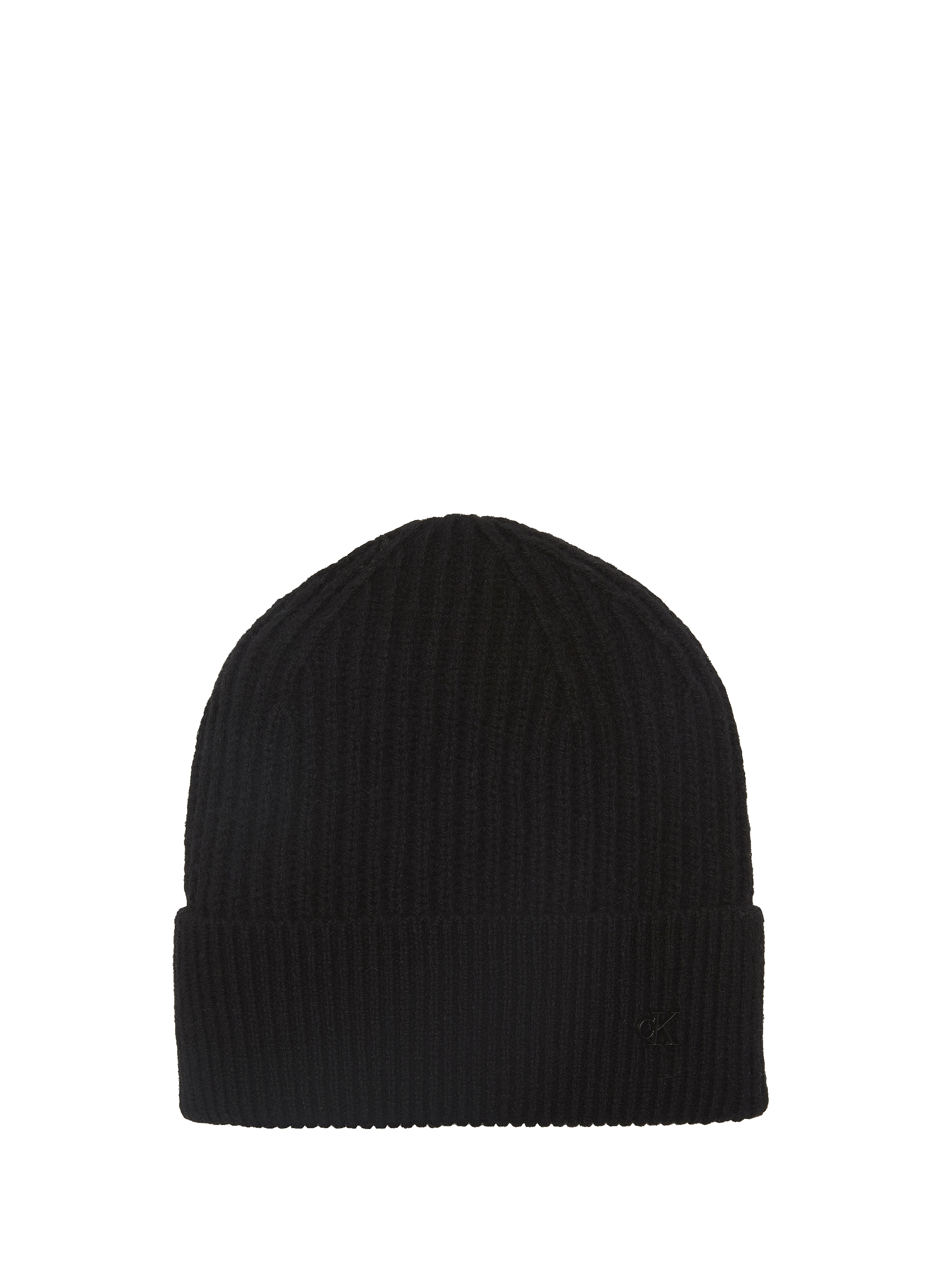 CALVIN KLEIN Wool blend knitted hat Black