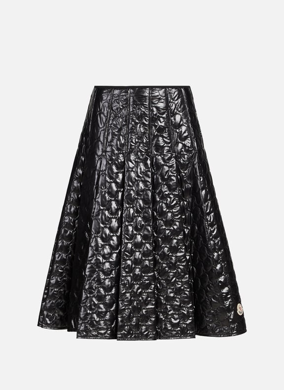 Quilted midi skirt Black by MONCLER MONCLER Quilted midi skirt Black