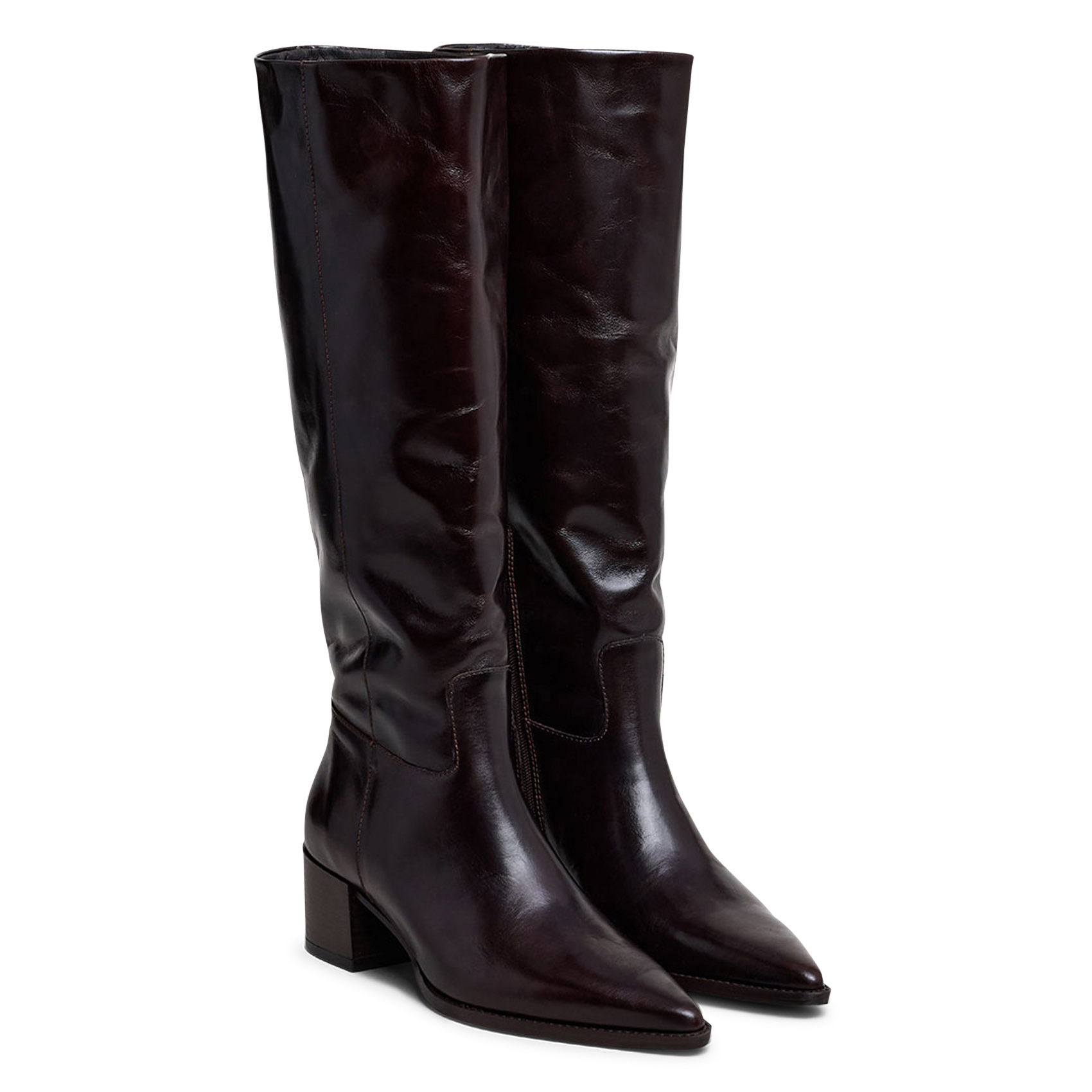 Bottes en cuir priere JONAK Marron