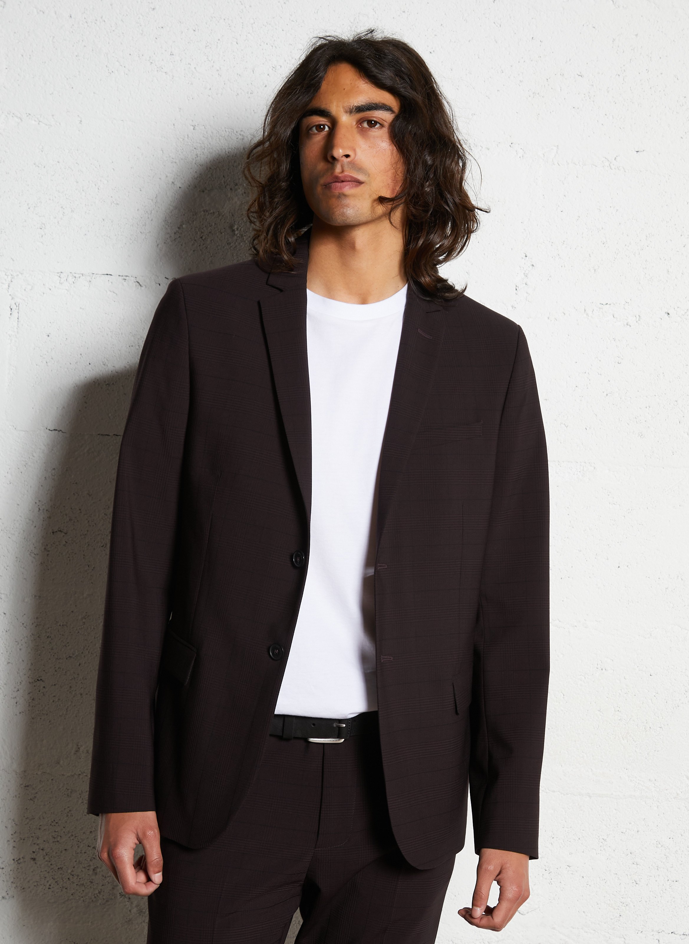 Veste de costume à carreaux IKKS Violet