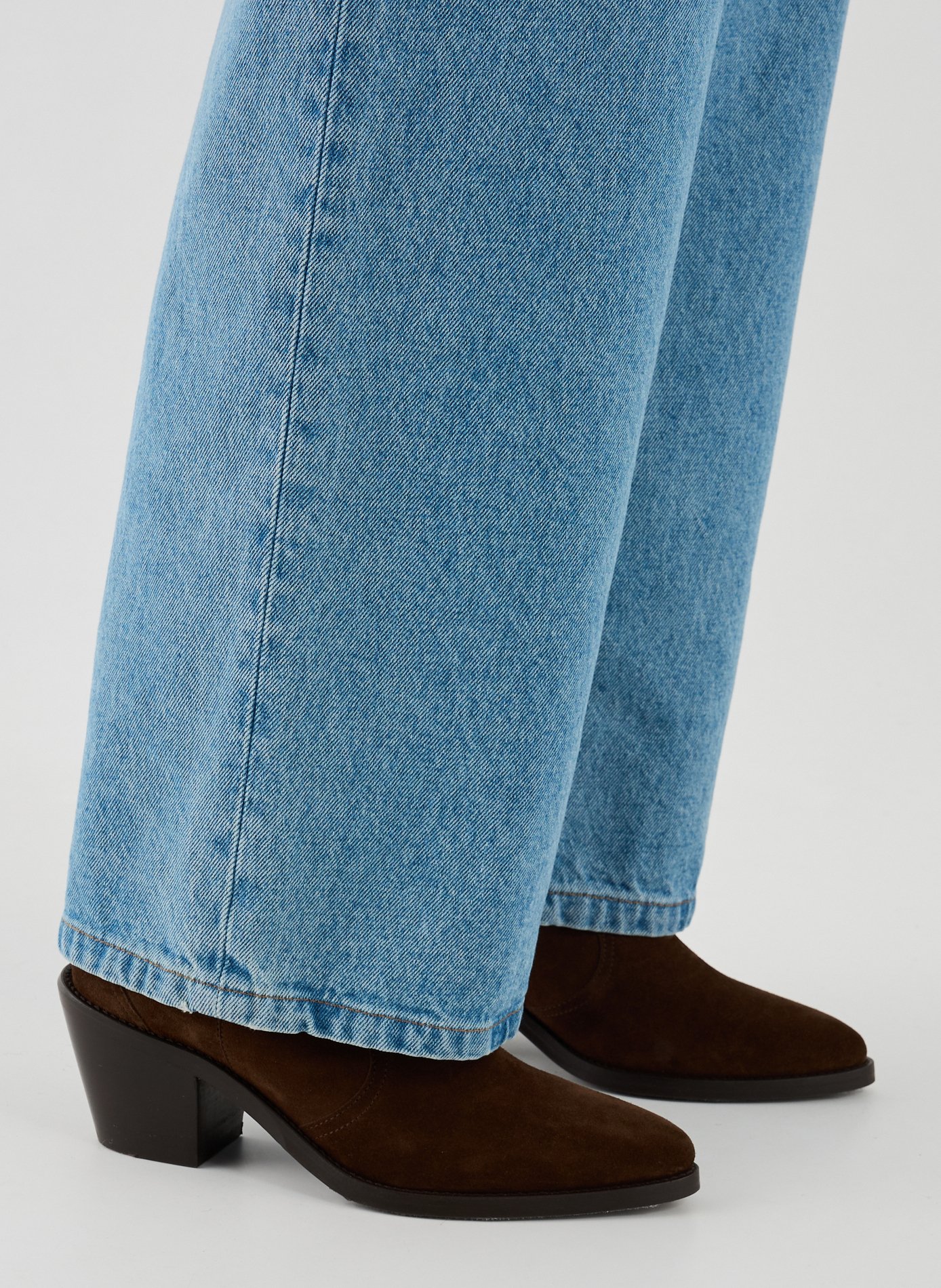 Wide-leg cotton jeans ROHE FRAMES Blue