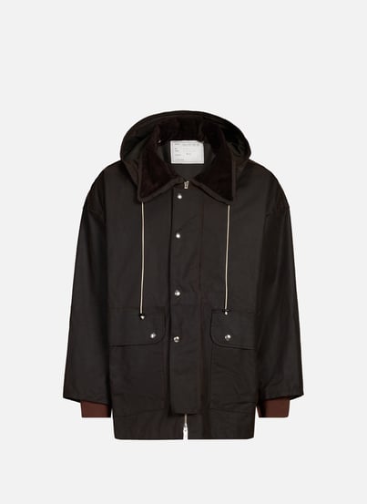 Veste d'extérieur oversize en coton ciré CAMIEL FORTGENS Veste d'extérieur oversize en coton ciré CAMIEL FORTGENS