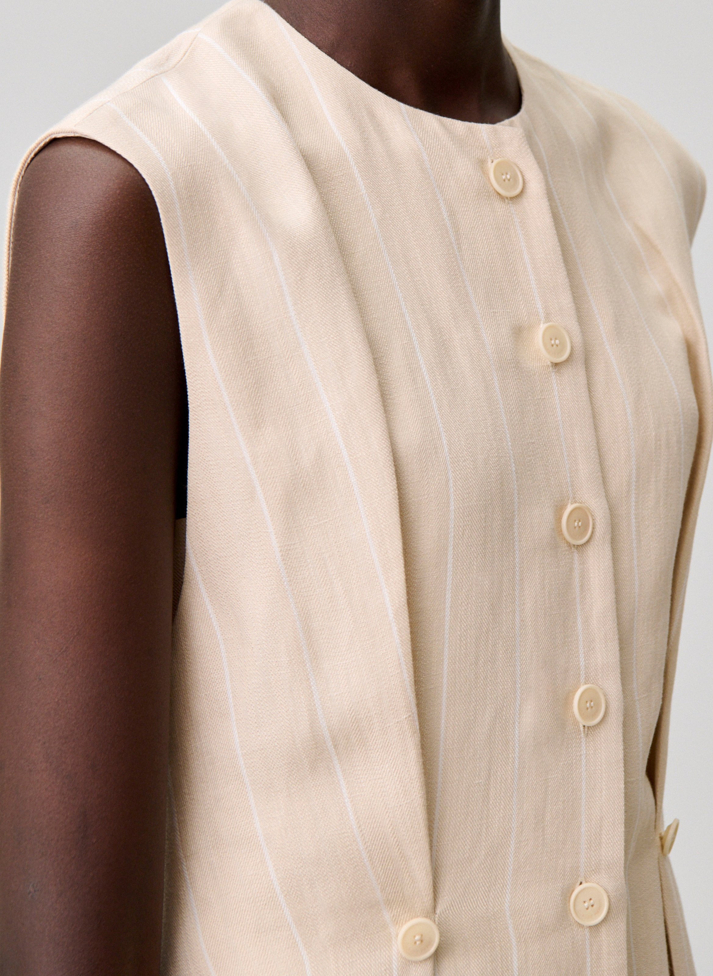 Robe court col rond CLAUDIE PIERLOT Beige