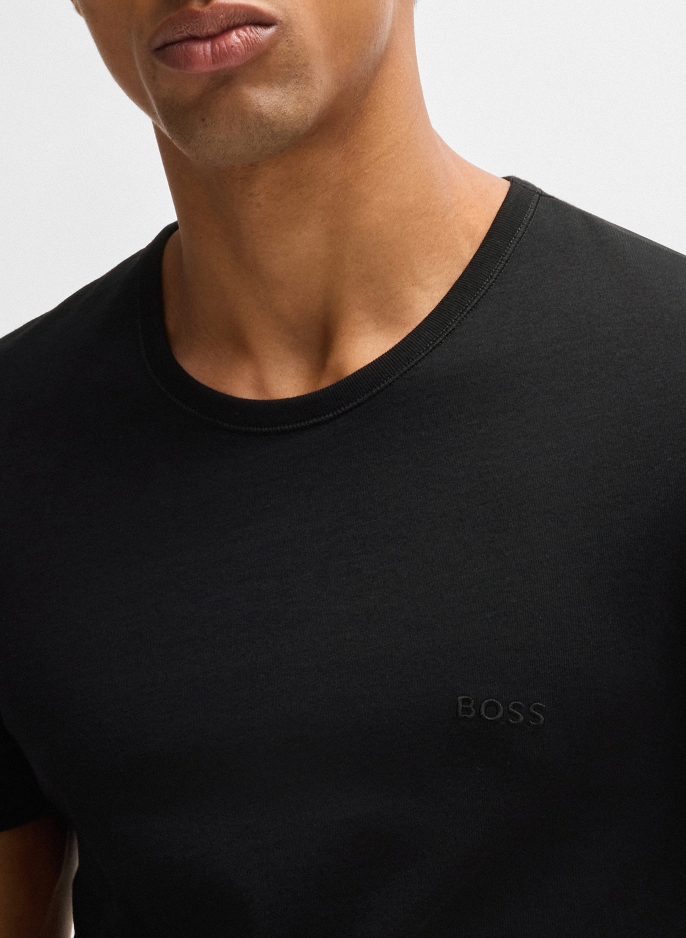 Lot de 3 tee-shirt col rond en coton BOSS Multicolore