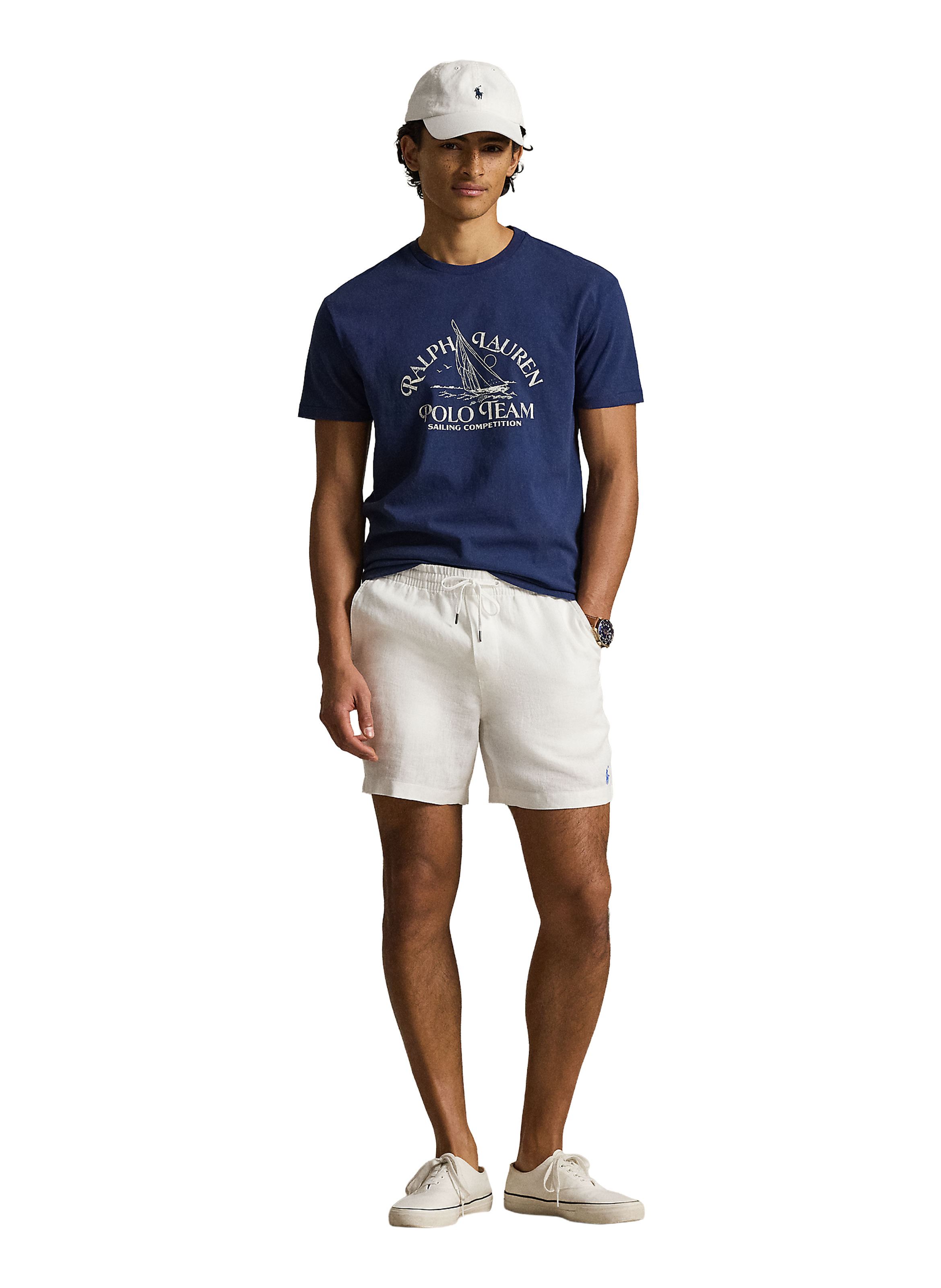 Cotton round-neck T-shirt POLO RALPH LAUREN Blue