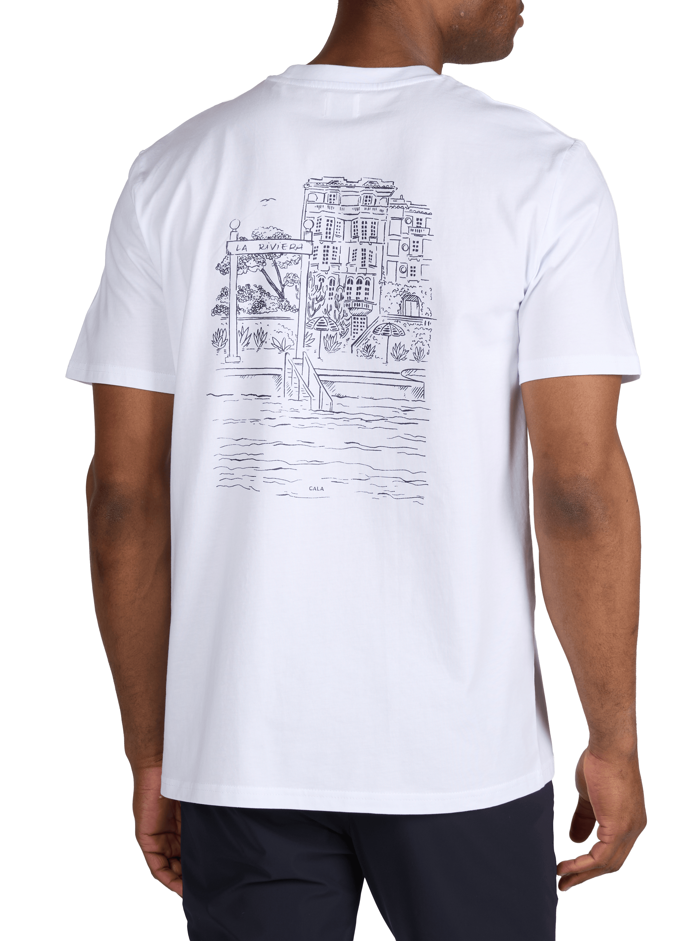 Cotton round-neck T-shirt 1789 CALA White