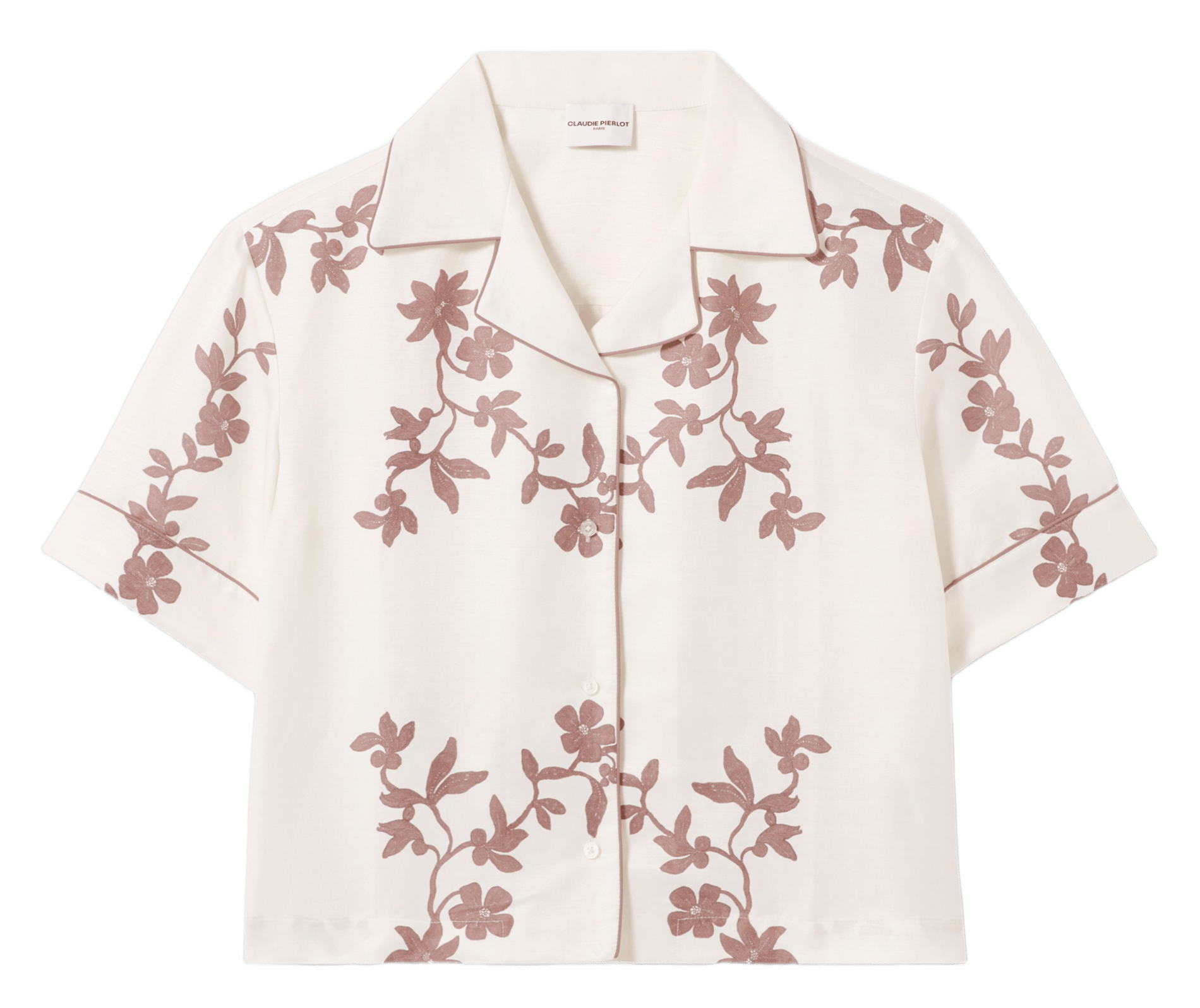 Chemise droite col tailleur imprimée CLAUDIE PIERLOT Multicolore