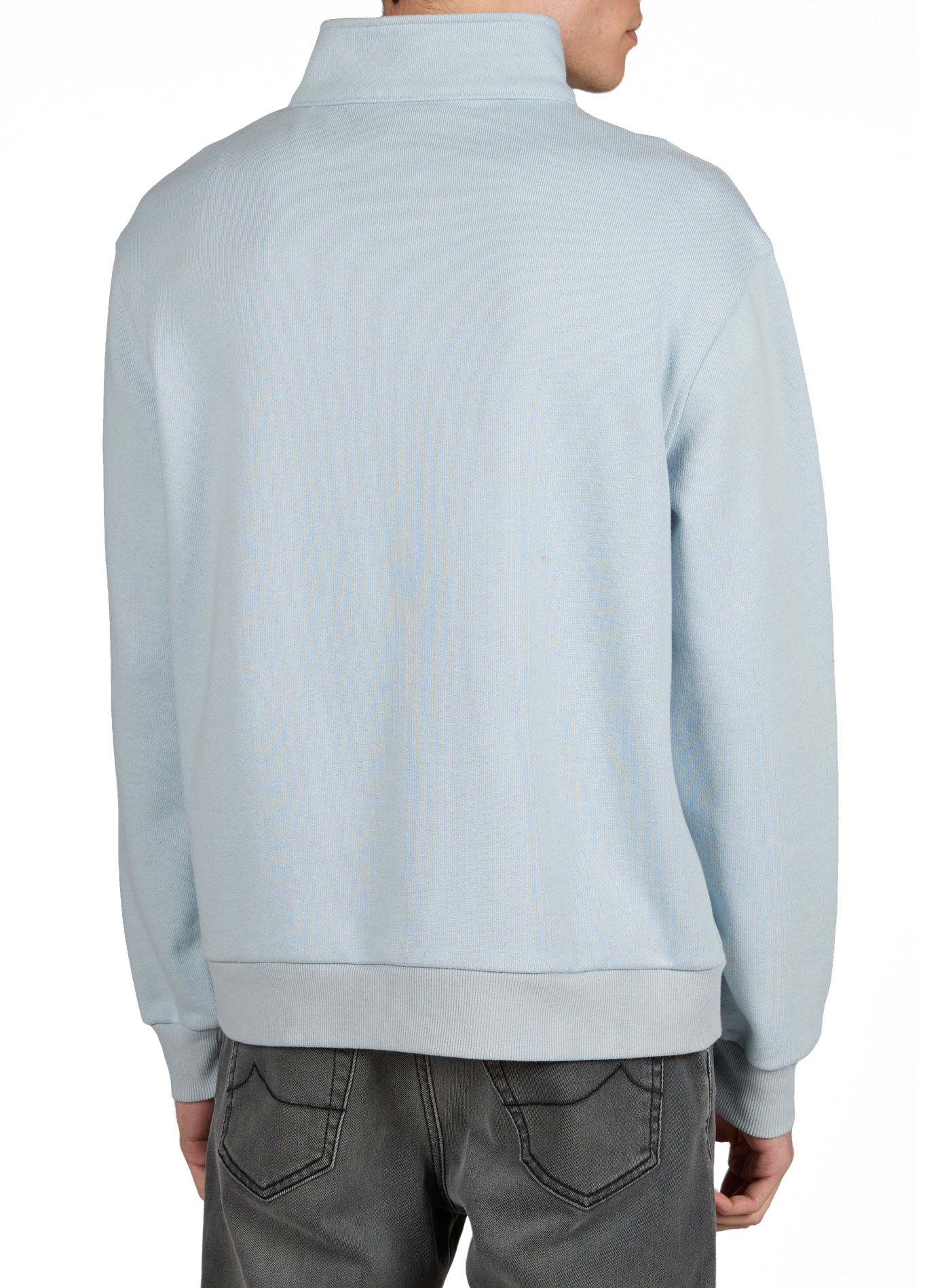 Amboise high-neck cotton blend sweatshirt FAGUO Blue