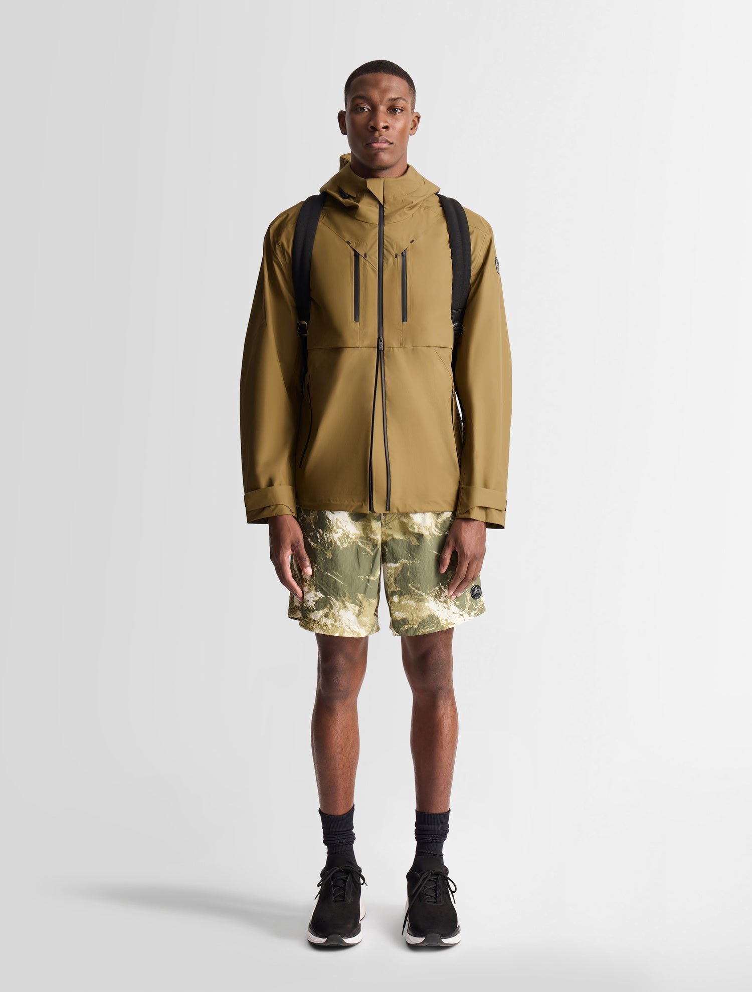 Veste brivor col capuche coupe regular FUSALP Beige