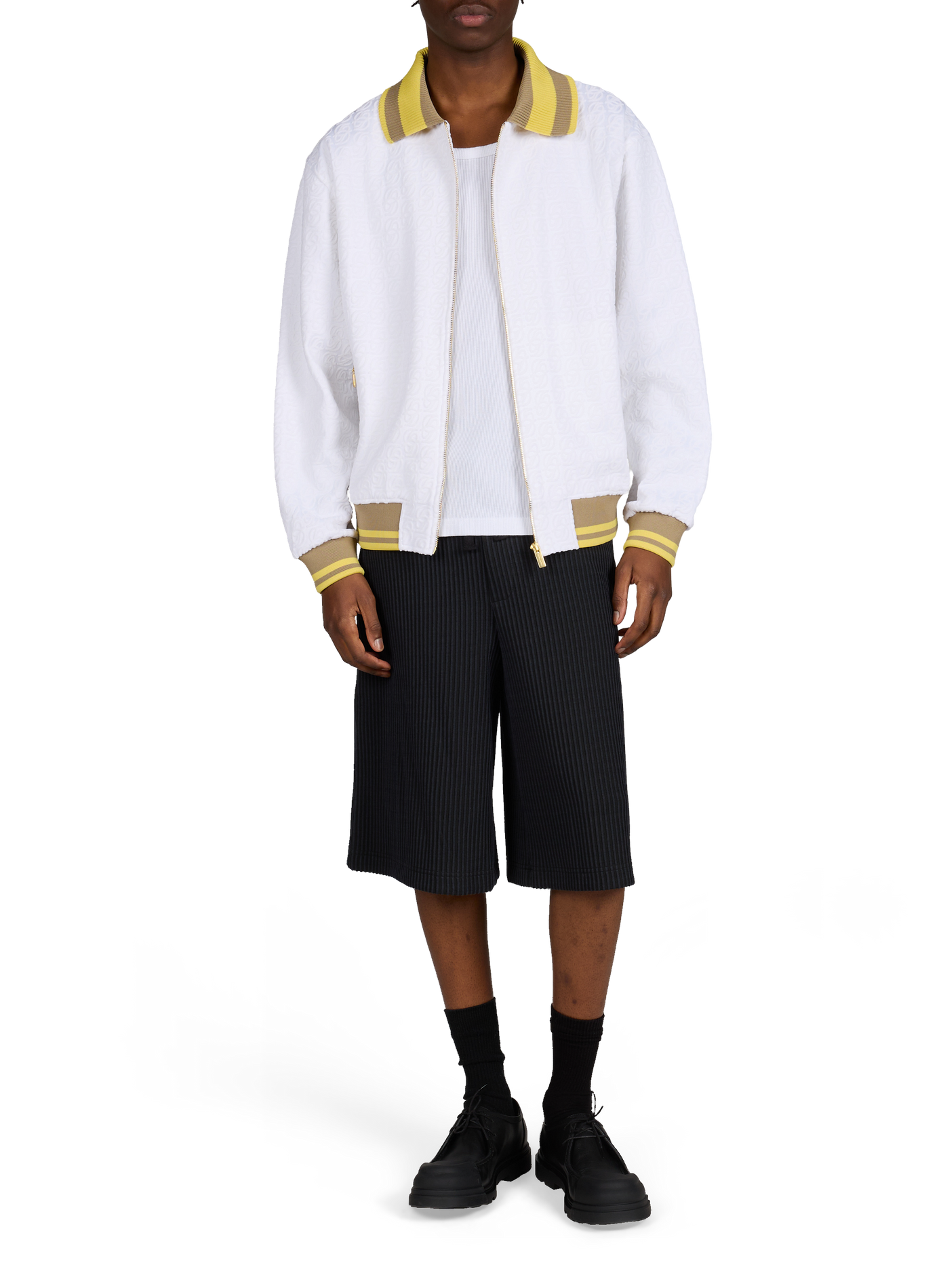 Short à rayures MINIMUM Noir