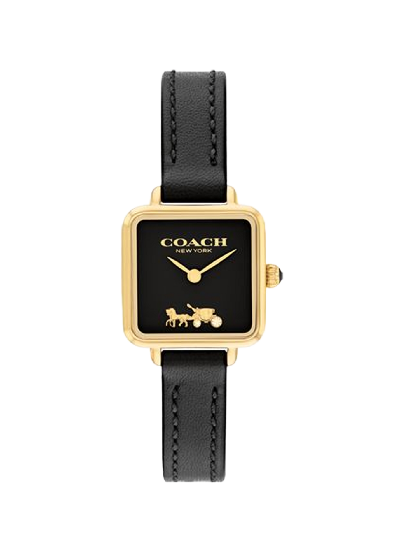 Montre quartz Cass en cuir COACH MONTRES Noir