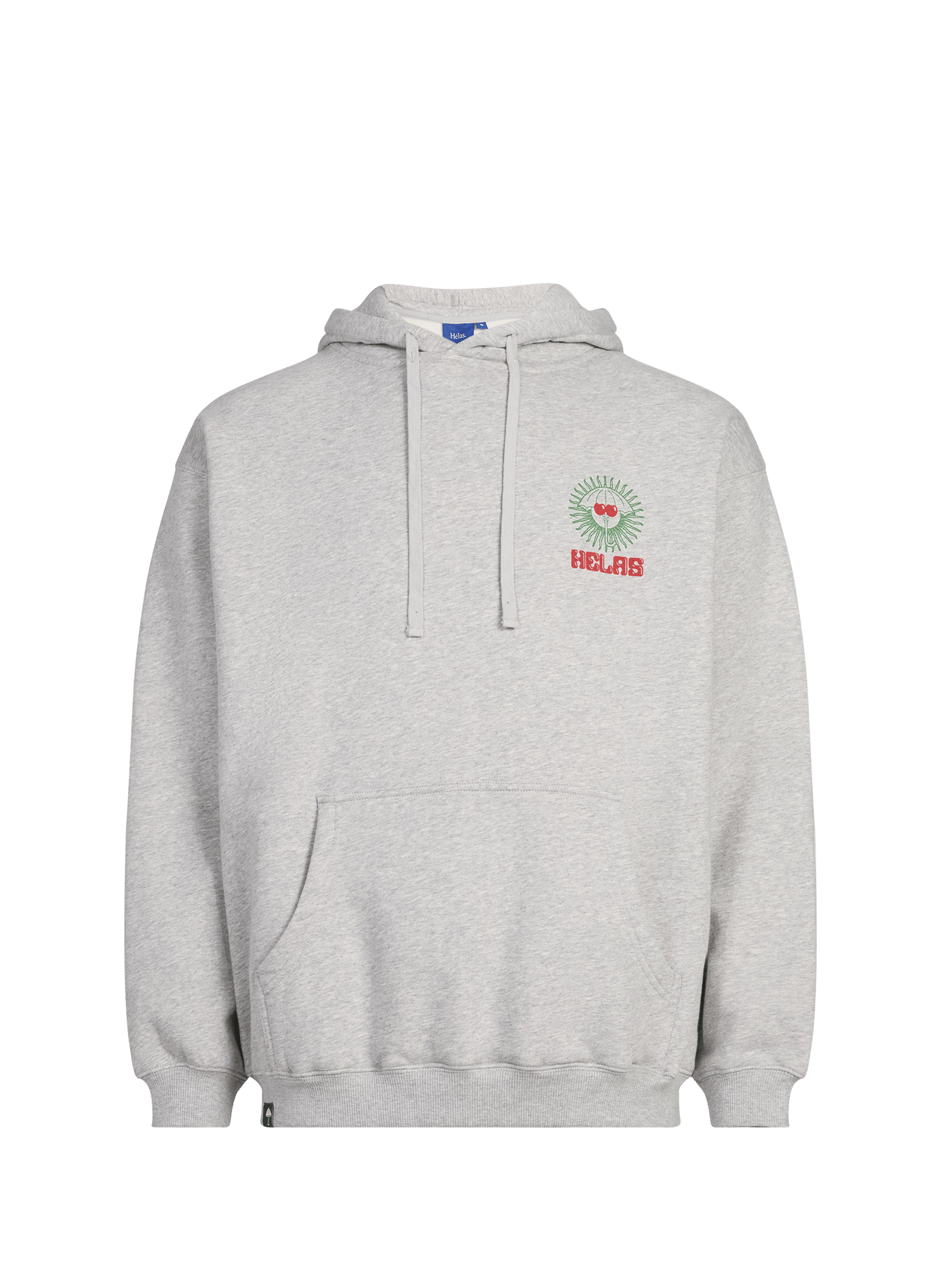 Printed cotton-blend T-shirt HELAS CAPS Grey