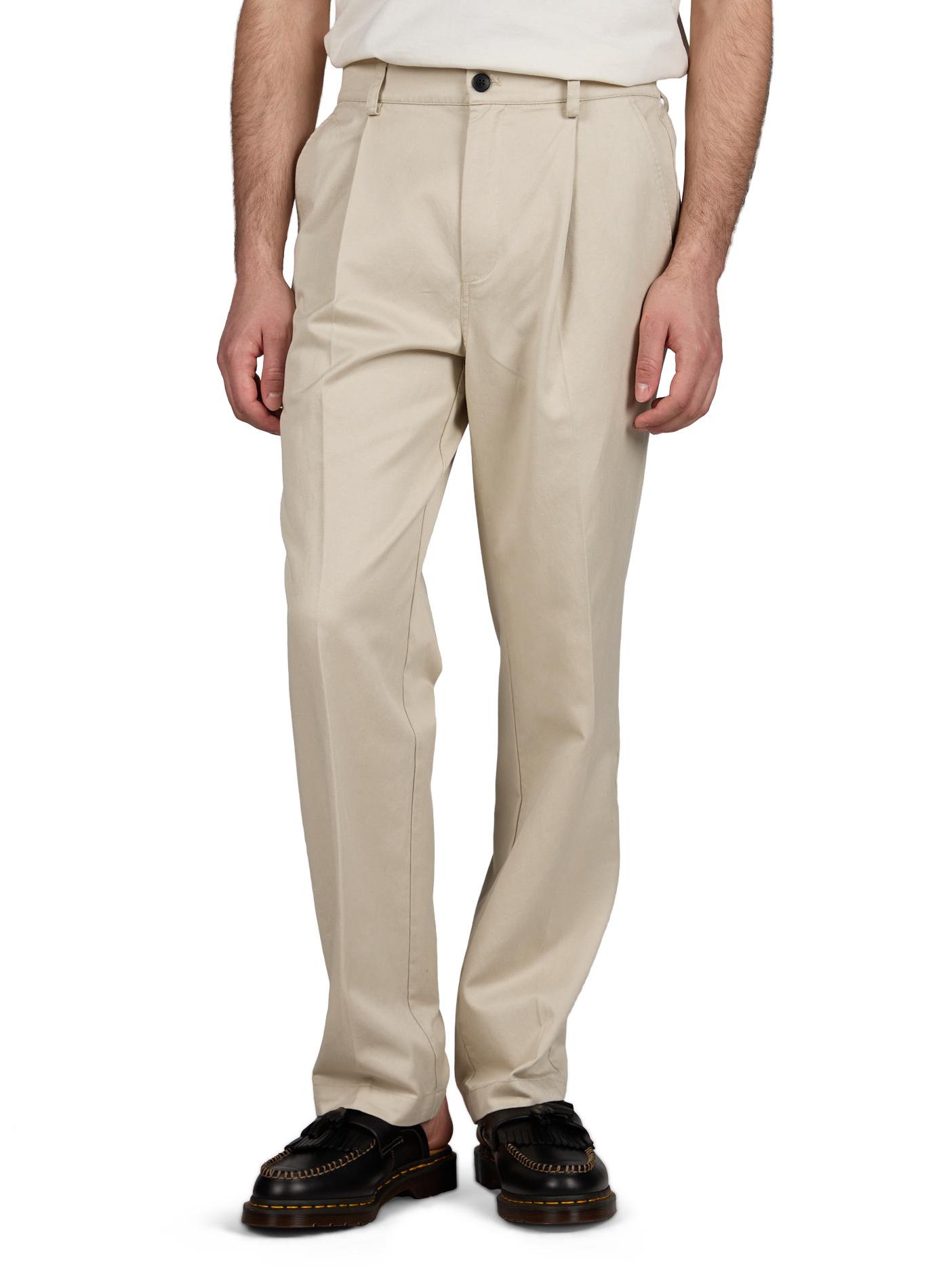 Pantalon Tucker 3750 en coton mélangé MINIMUM Beige