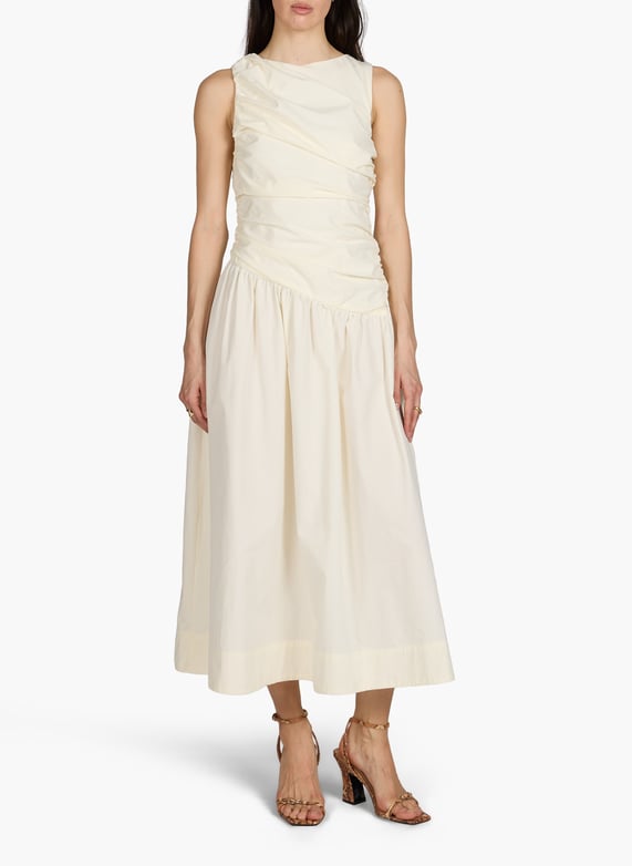 topshop beige dress Topshop full neck halter midi dress in beige abstract zebra