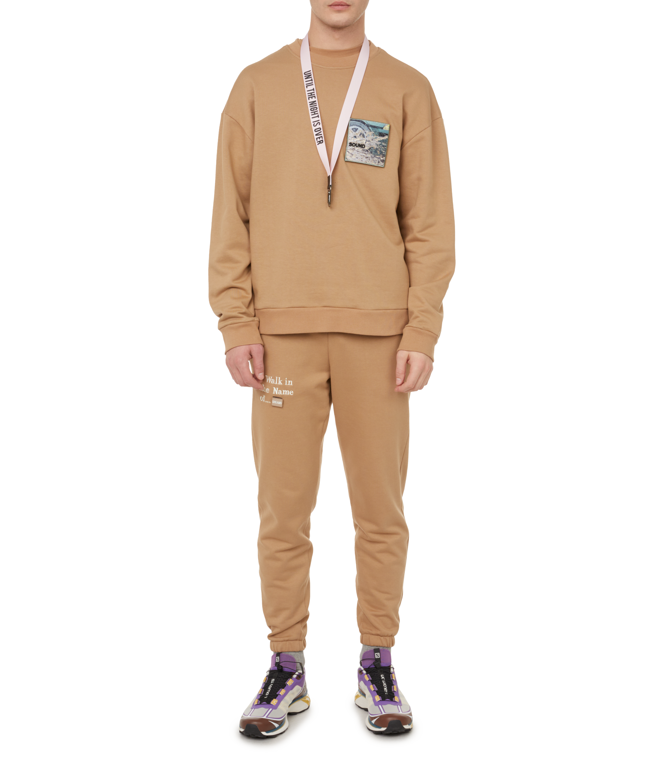 Sweatshirt en coton UNTIL THE NIGHT IS OVER Beige