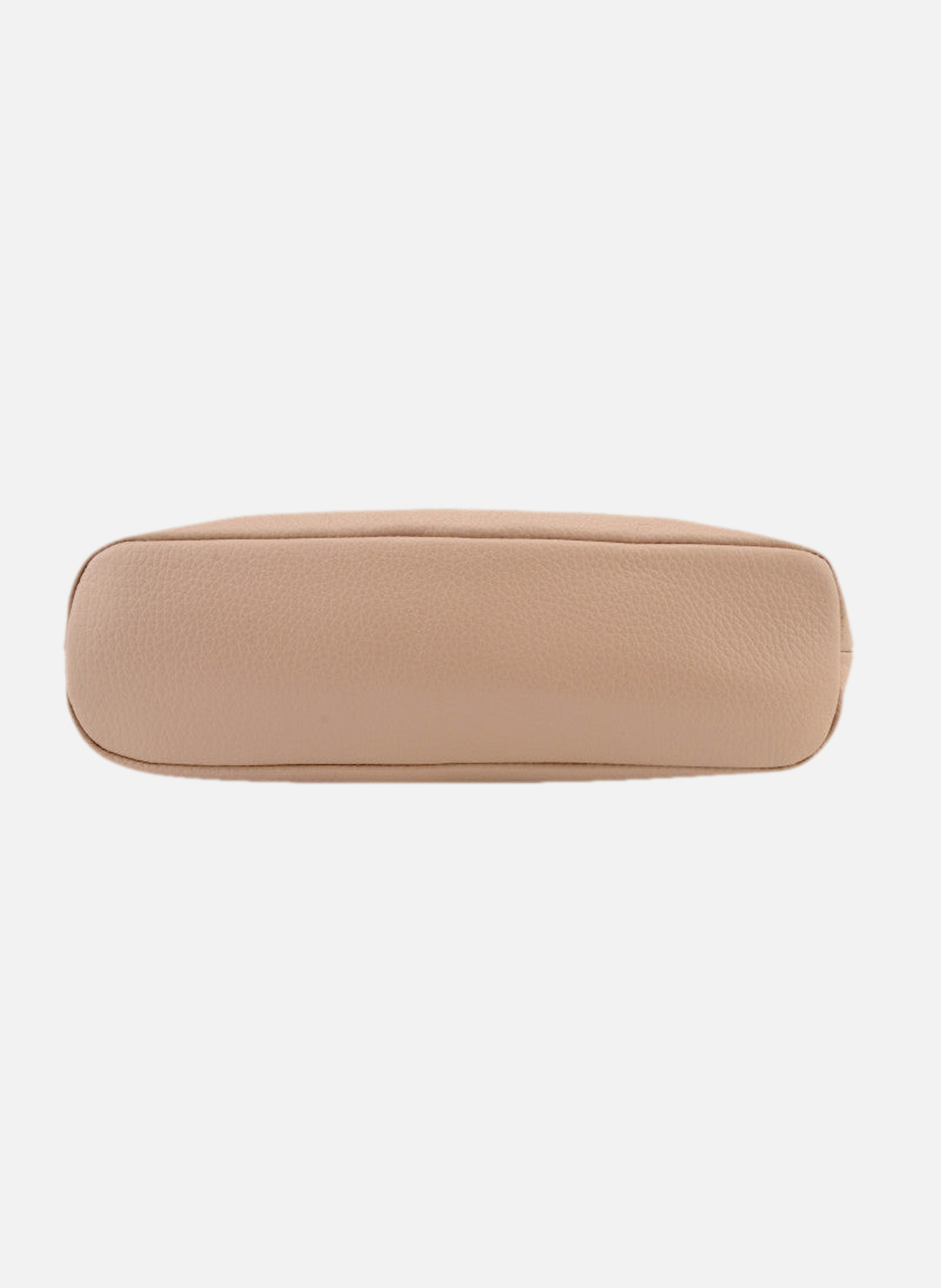 110 magnet | sac porté croisé en cuir de veau grainé POURCHET Marron
