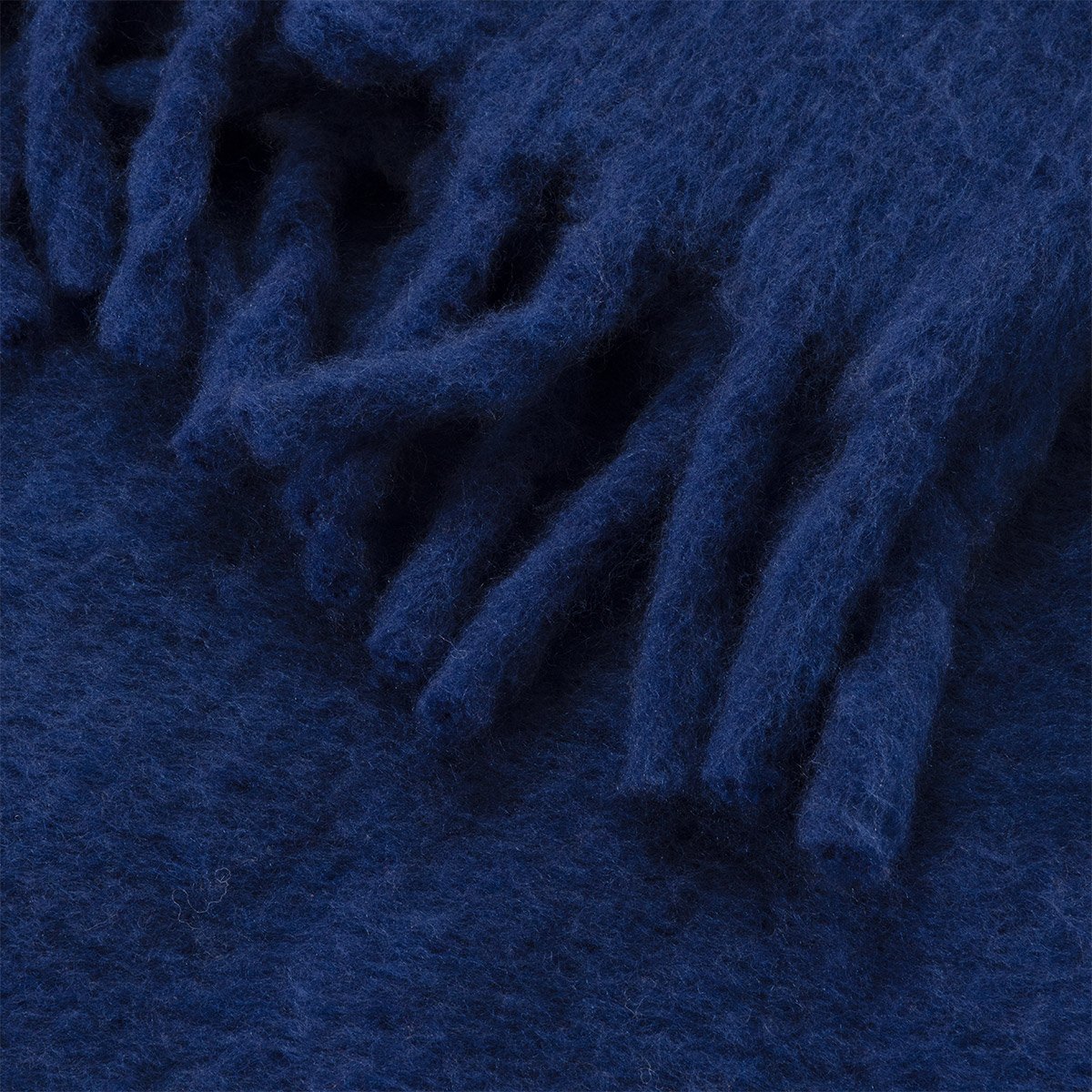Plaid en mohair, tourbillon | Bleu DESFORGES Maison